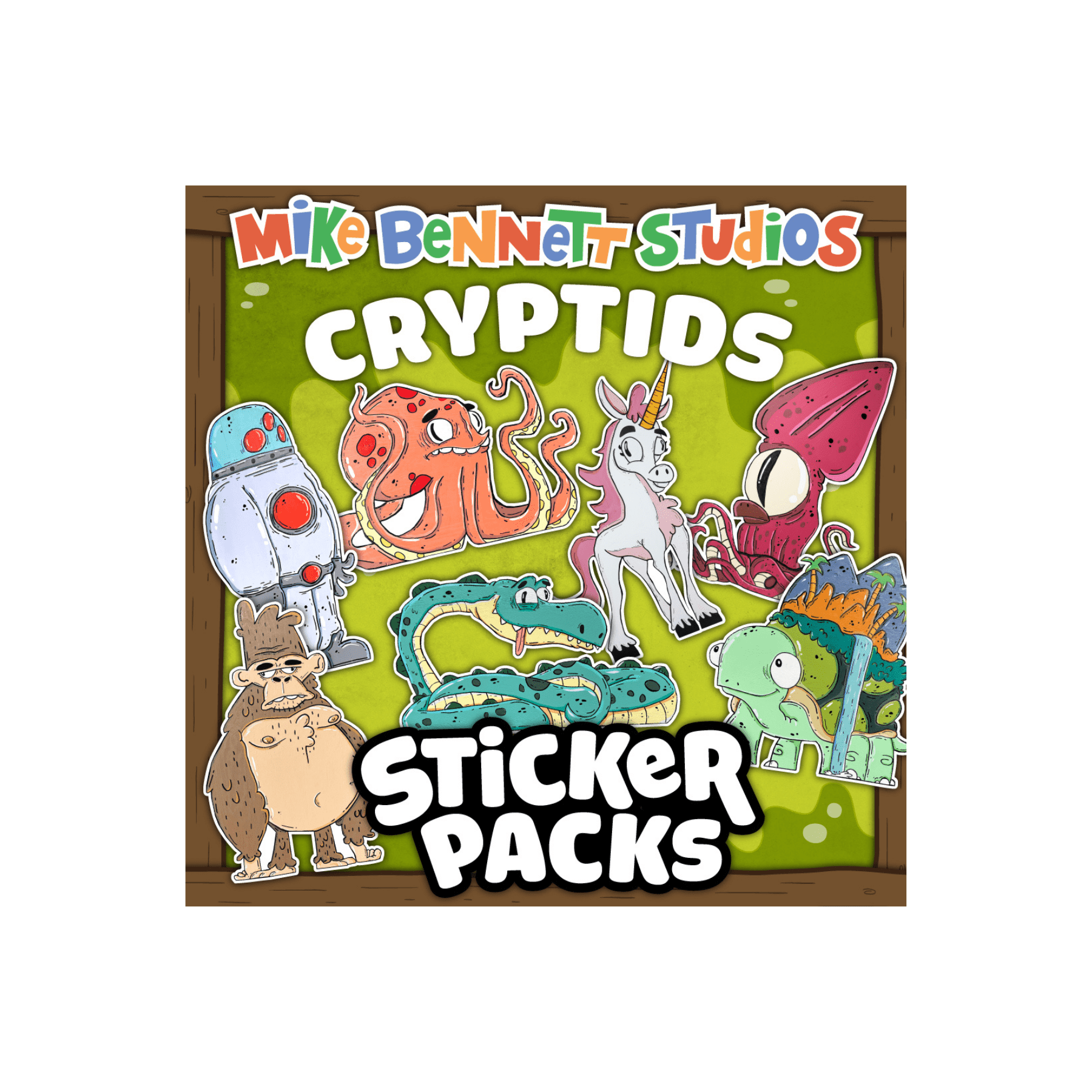 Cryptids Mystery Sticker Pack - alternate