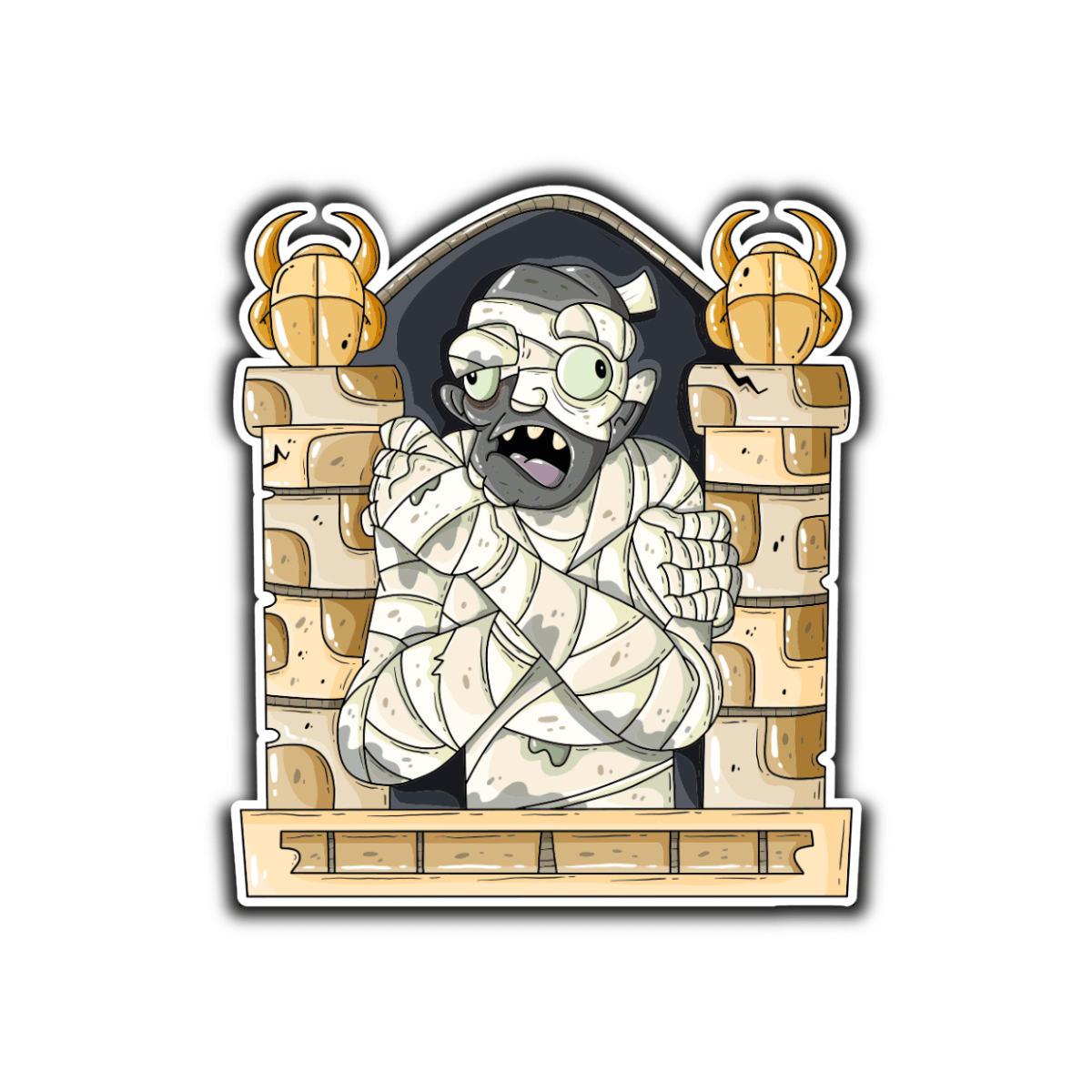 Dead Media Movie Monster Stickers