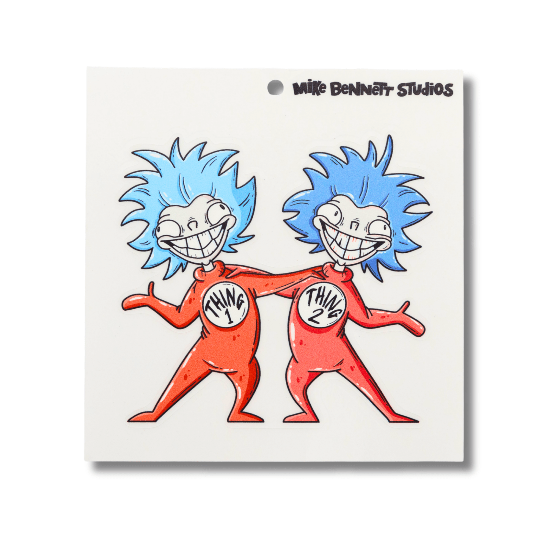 Letter T - Dead Media Monster Window Cling - Mike Bennett Studios