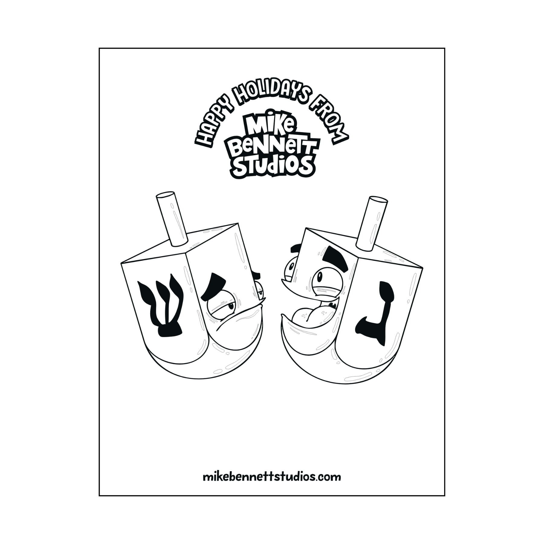 FREE Holiday Coloring Sheets - Mike Bennett Studios