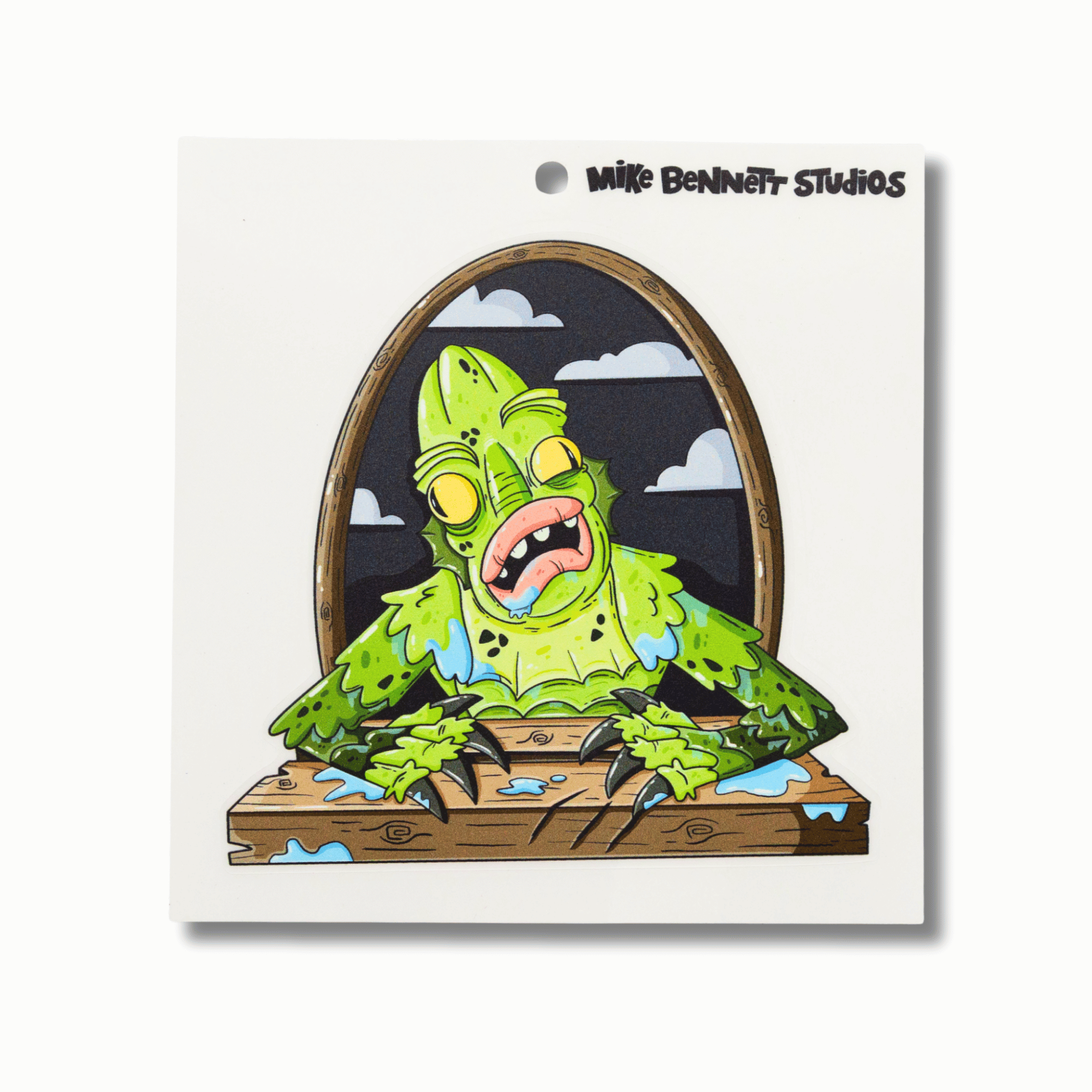 Letter B - Dead Media Monster Window Cling