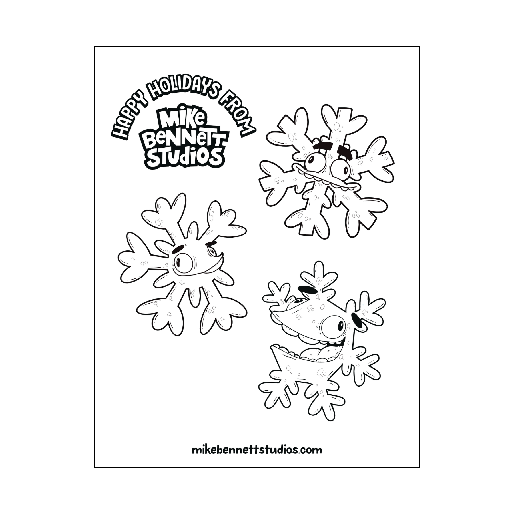 FREE Holiday Coloring Sheets - alternate