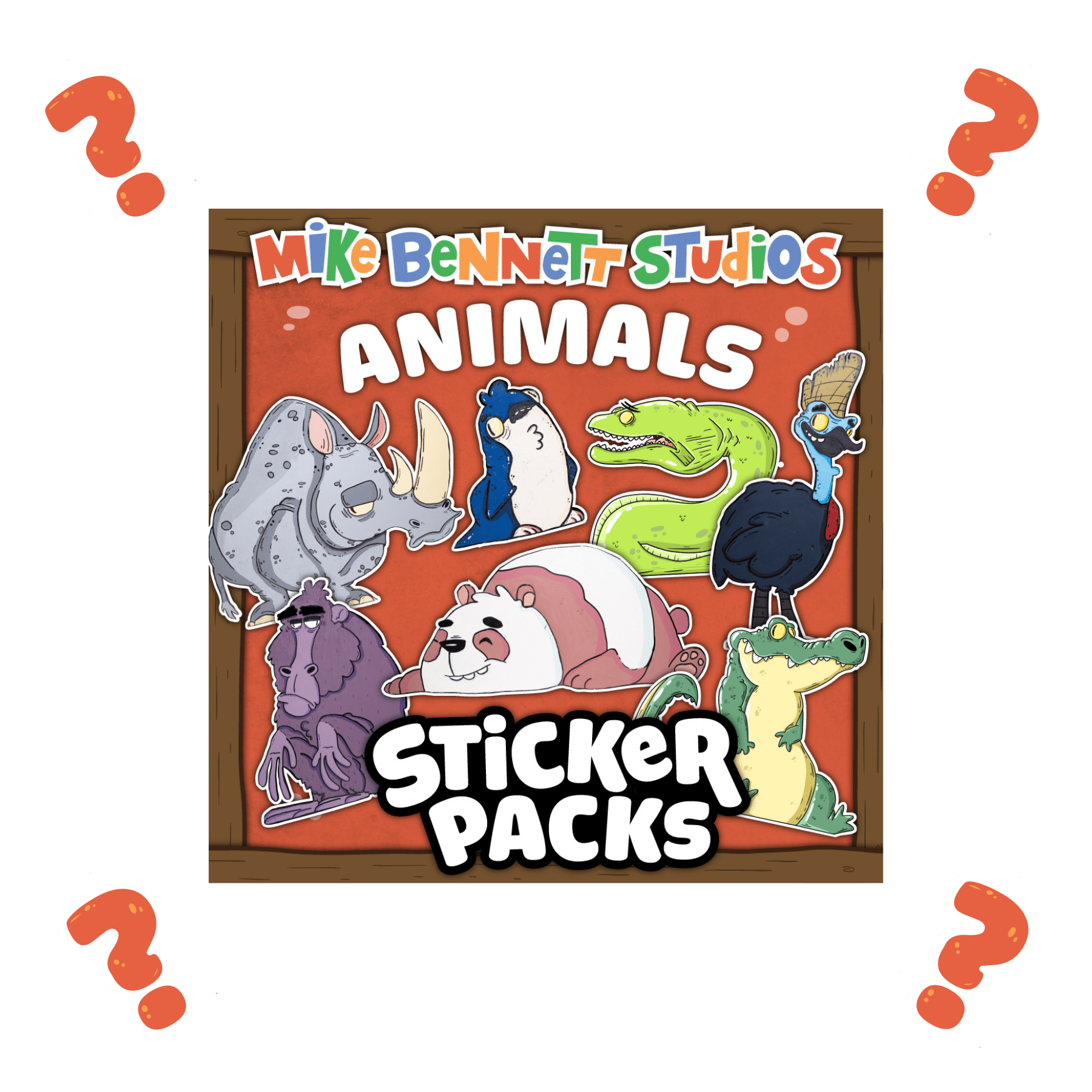 Animal Mystery Sticker Pack - primary