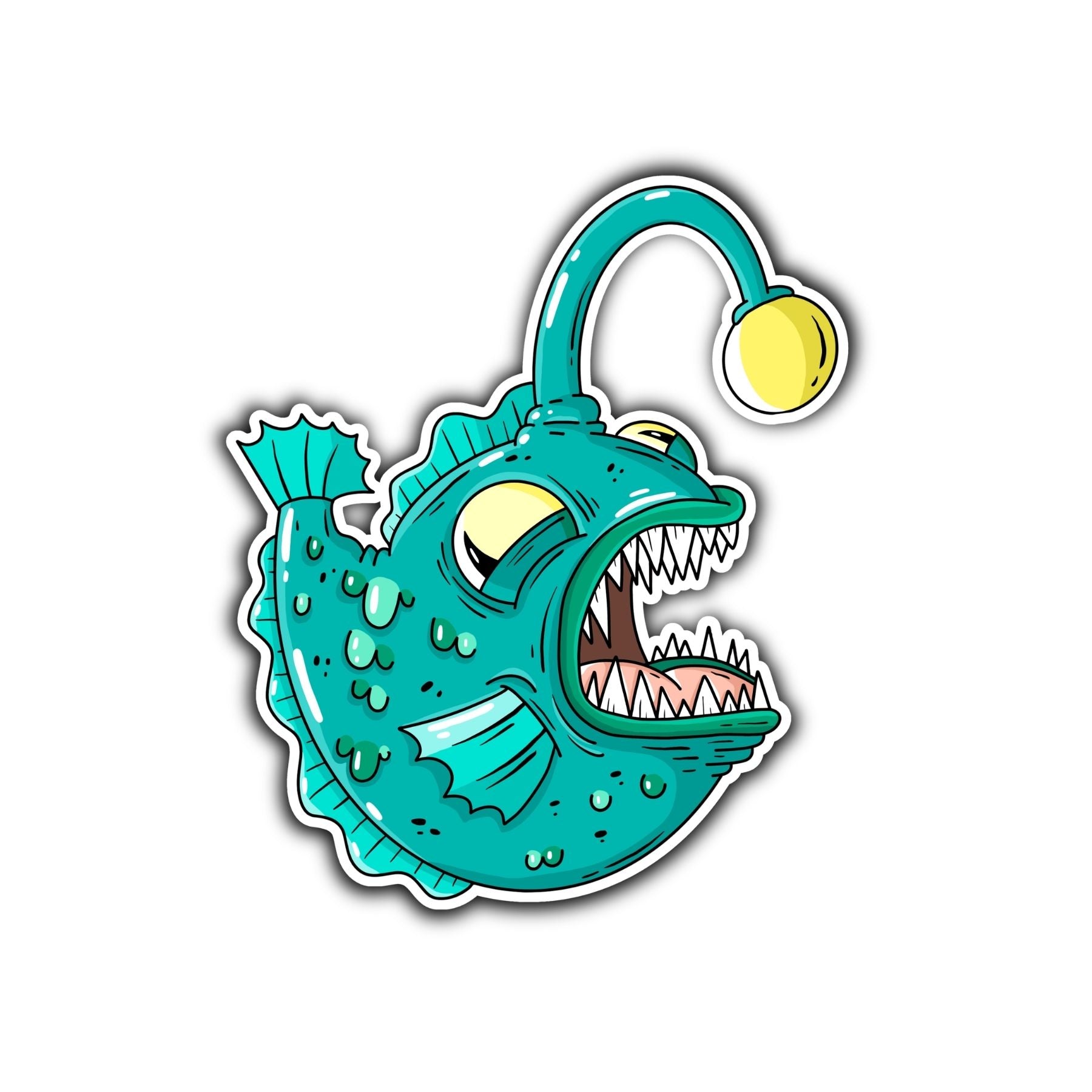 Anglerfish Sticker - Mike Bennett Studios