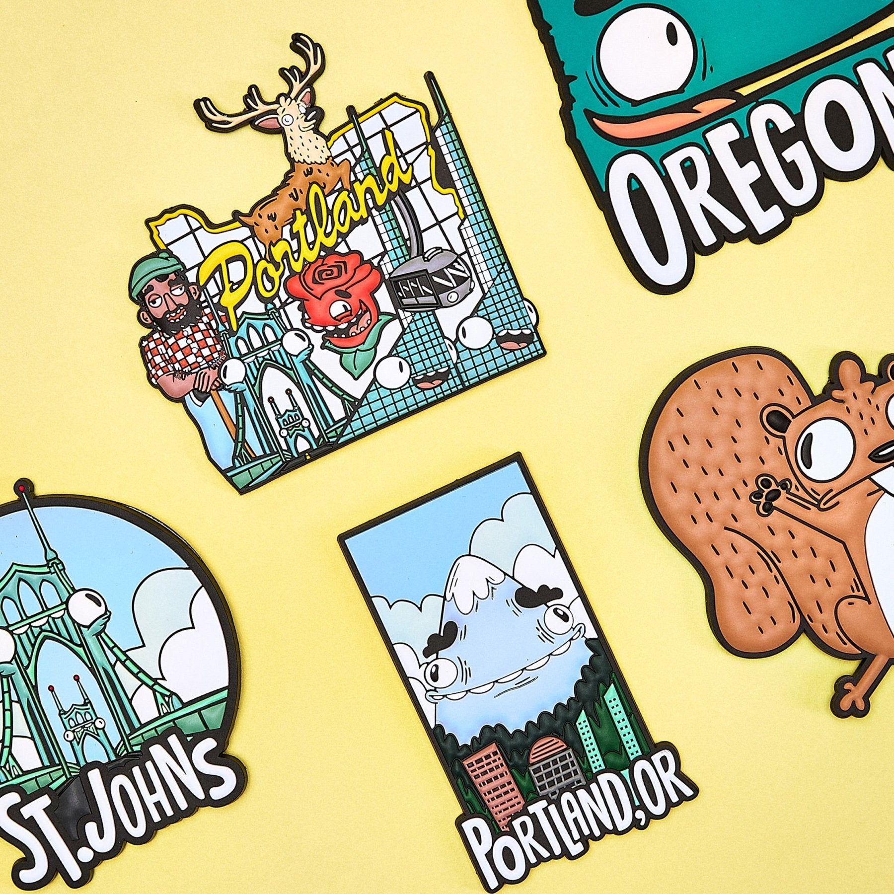 St. Johns Bridge, Portland Magnet - alternate