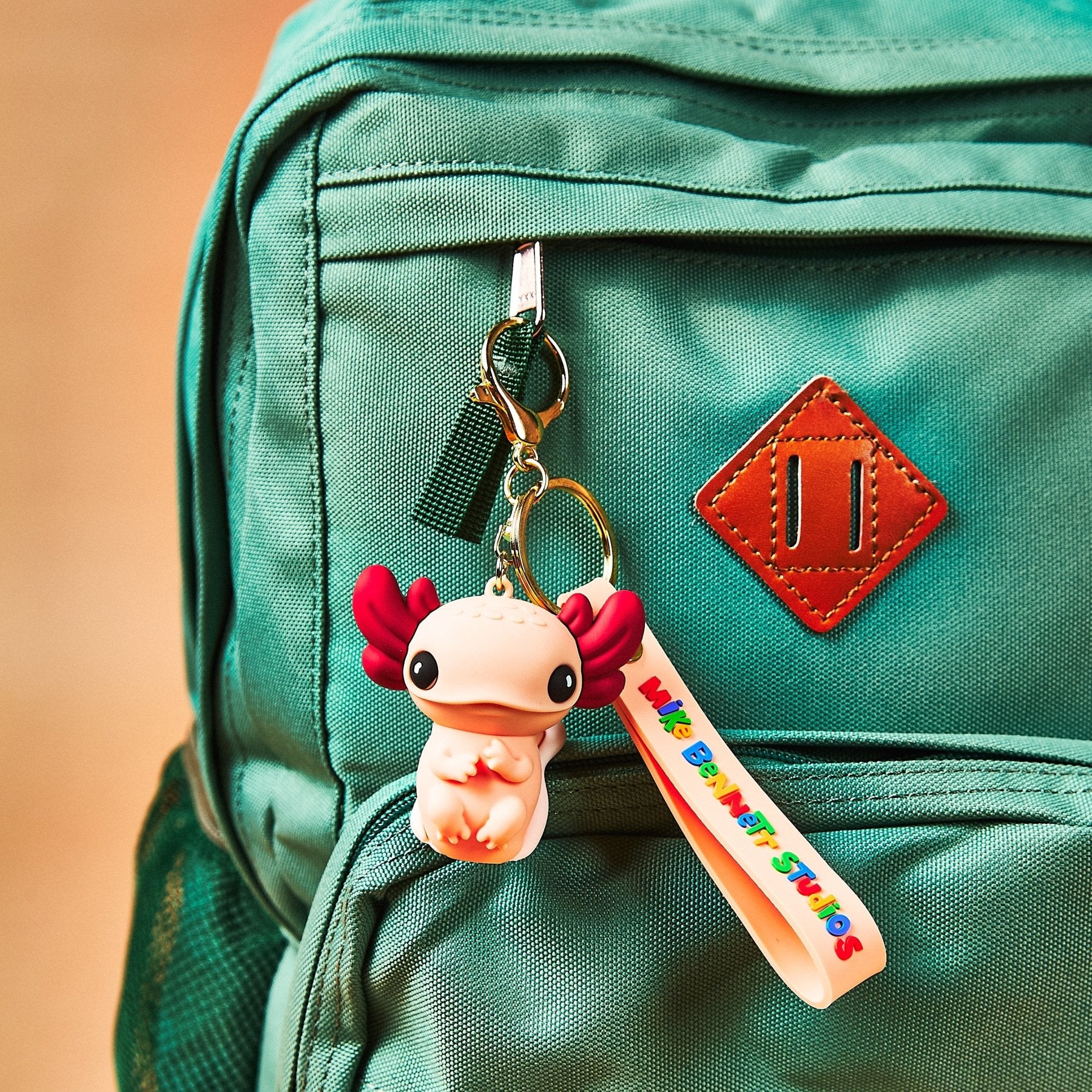 Axolotl Pink 3D Keychain - alternate