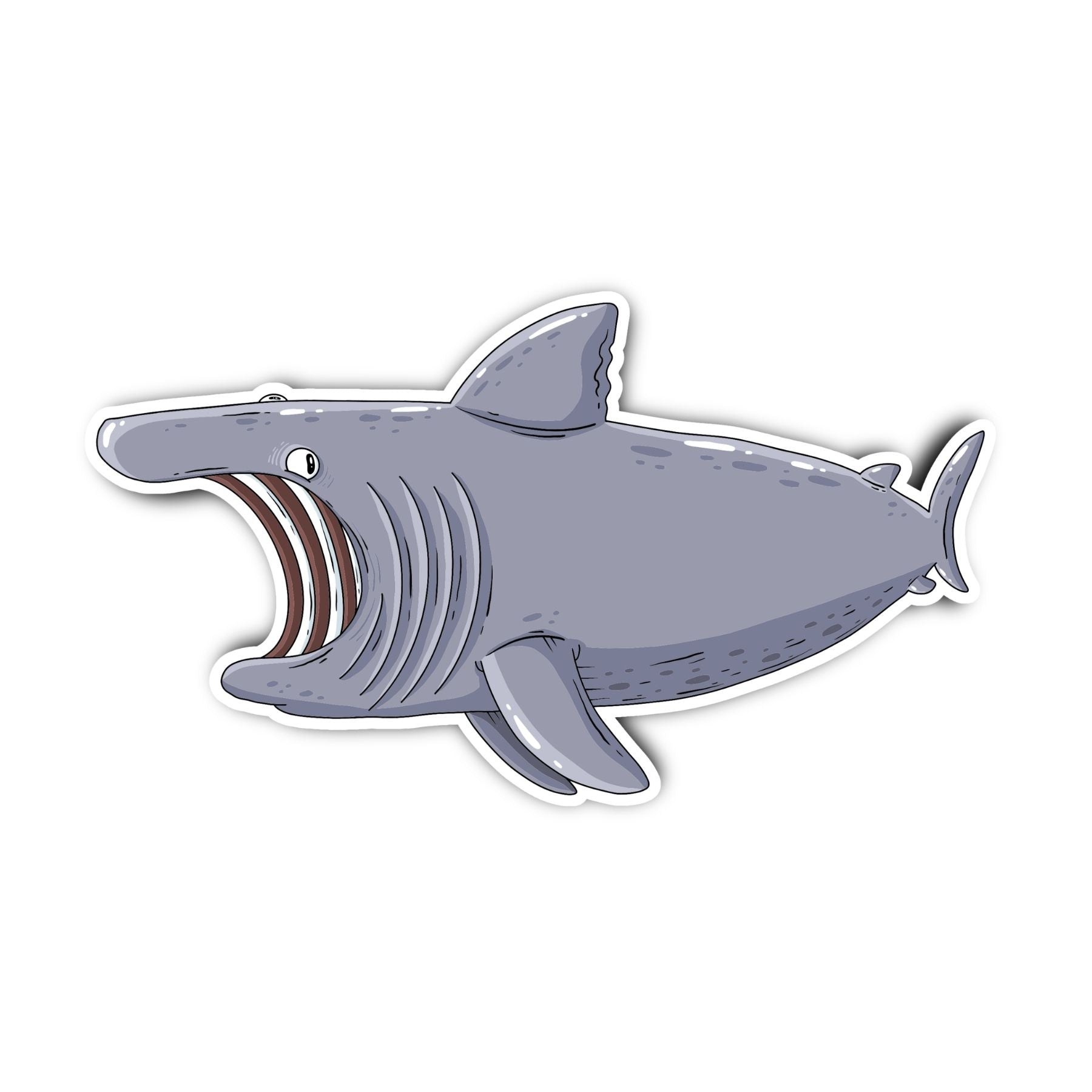 Basking Shark Sticker - Mike Bennett Studios
