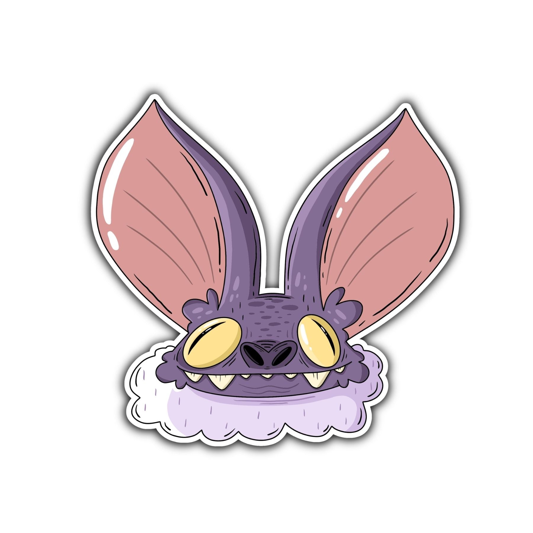 Bat Head Sticker - Mike Bennett Studios