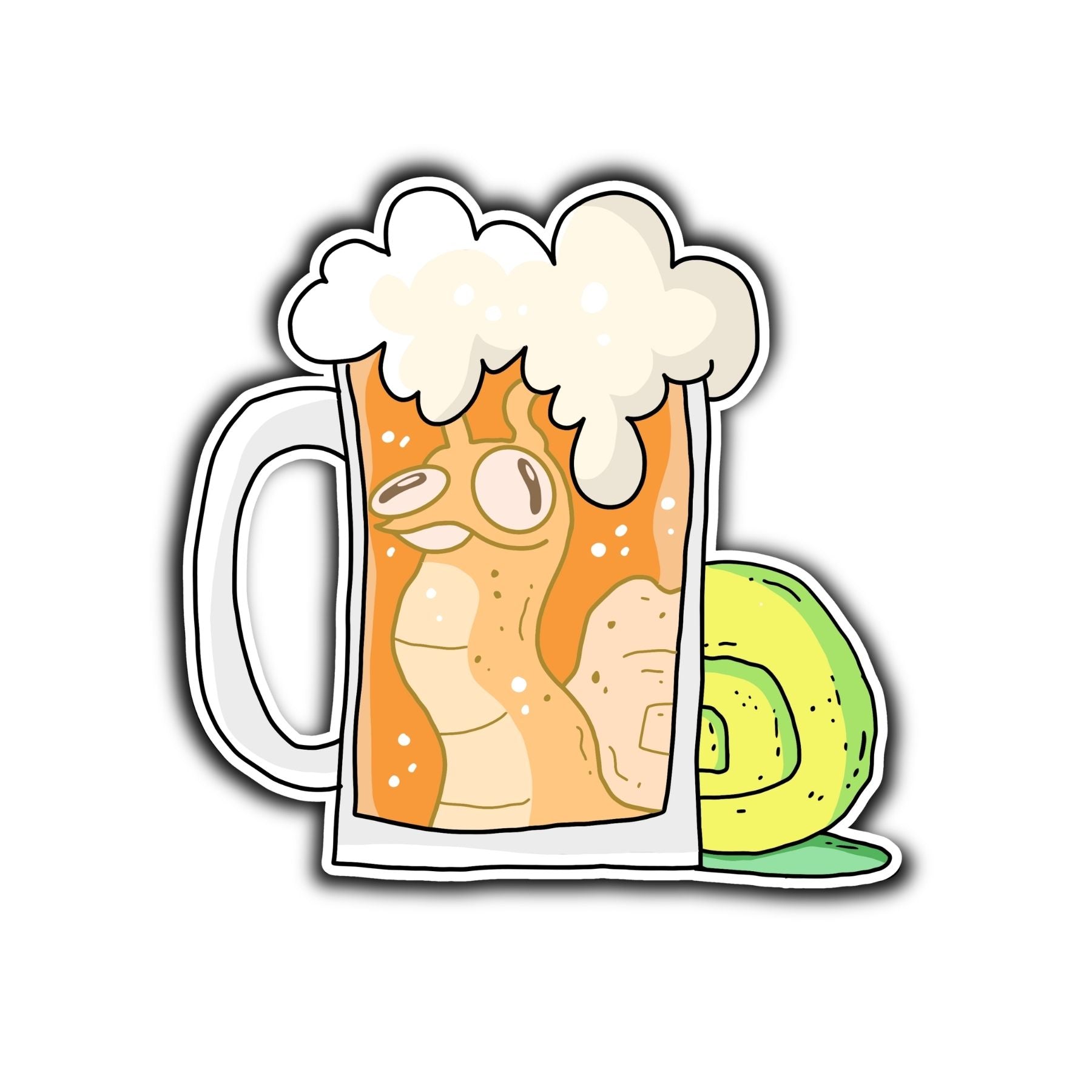 Beer Snail Sticker - Mike Bennett Studios