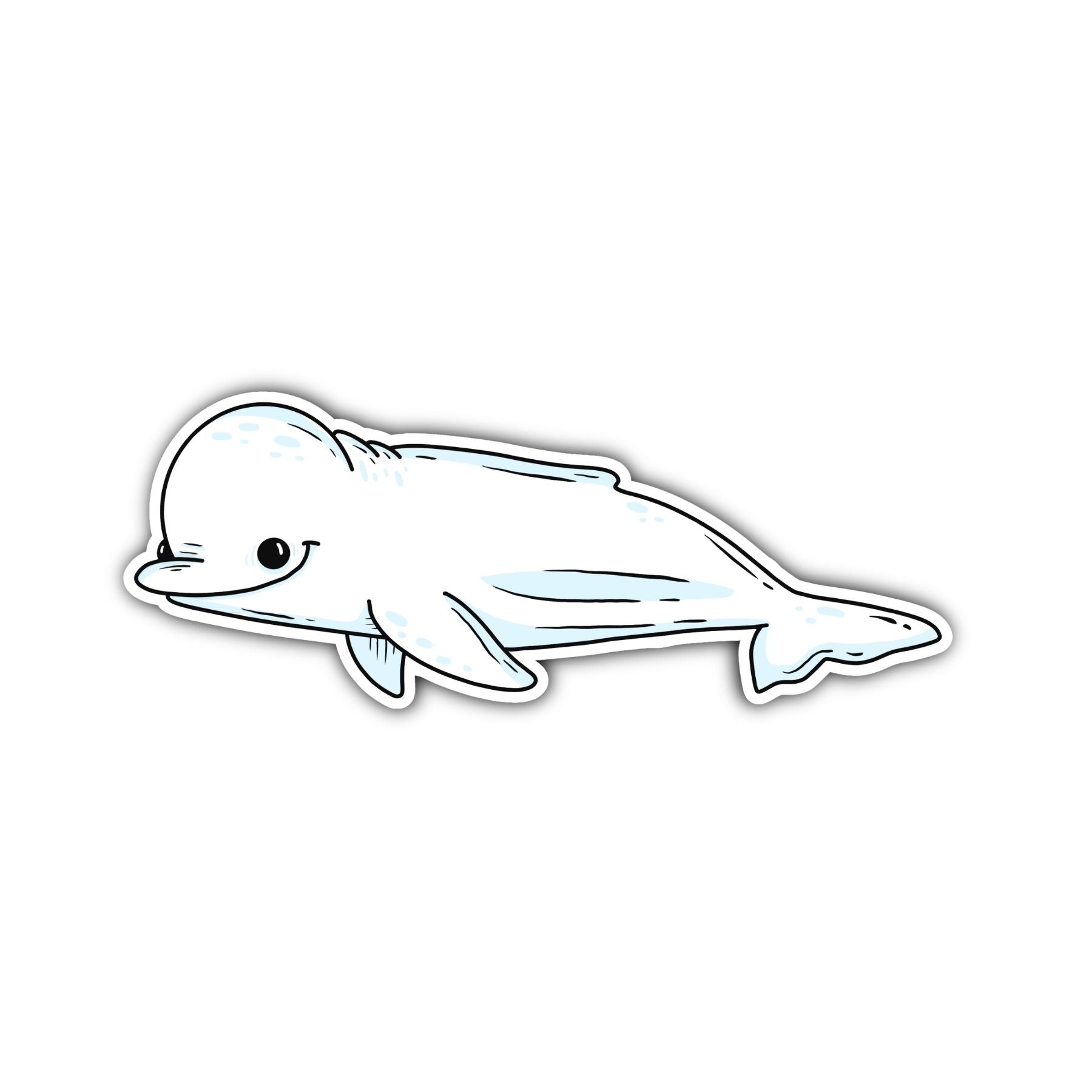 Beluga Sticker - Mike Bennett Studios