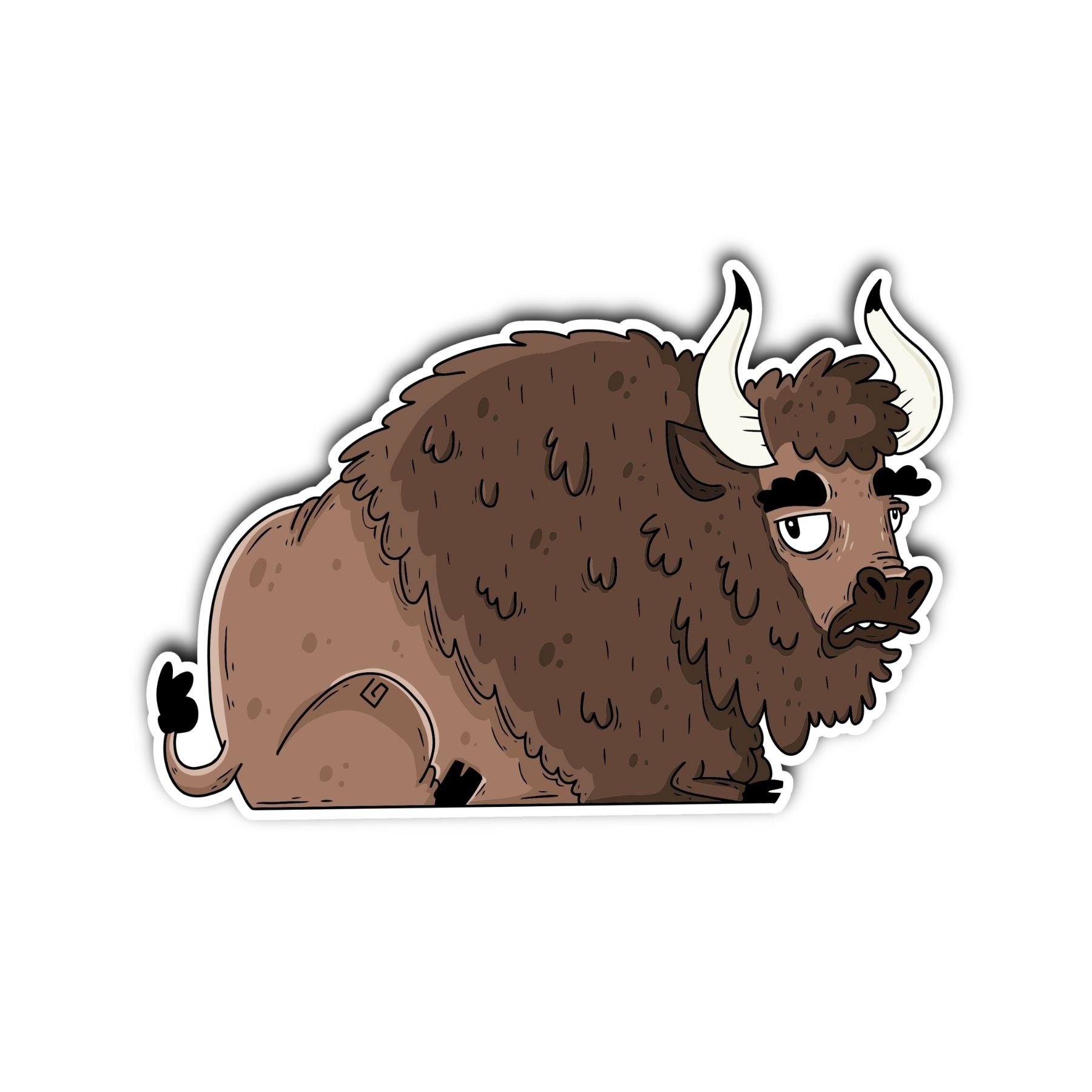 Bison Sticker - Mike Bennett Studios