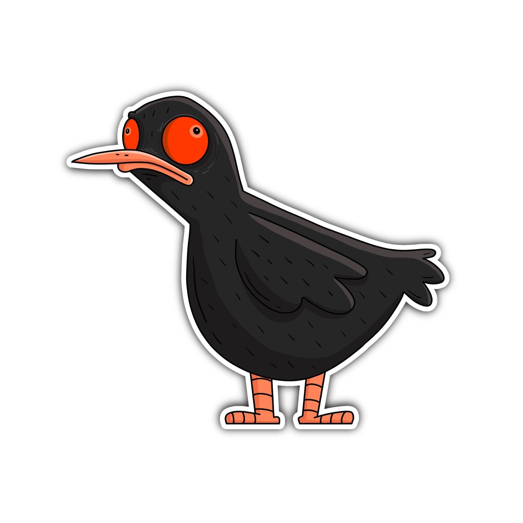 Black Oystercatcher II Sticker - Mike Bennett Studios