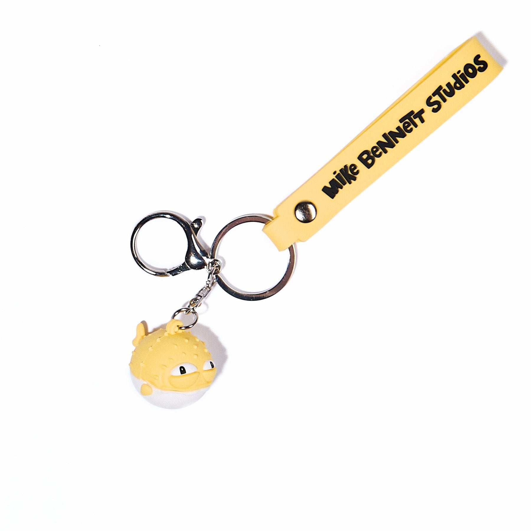 Yellow Pufferfish 3D Keychain - primary