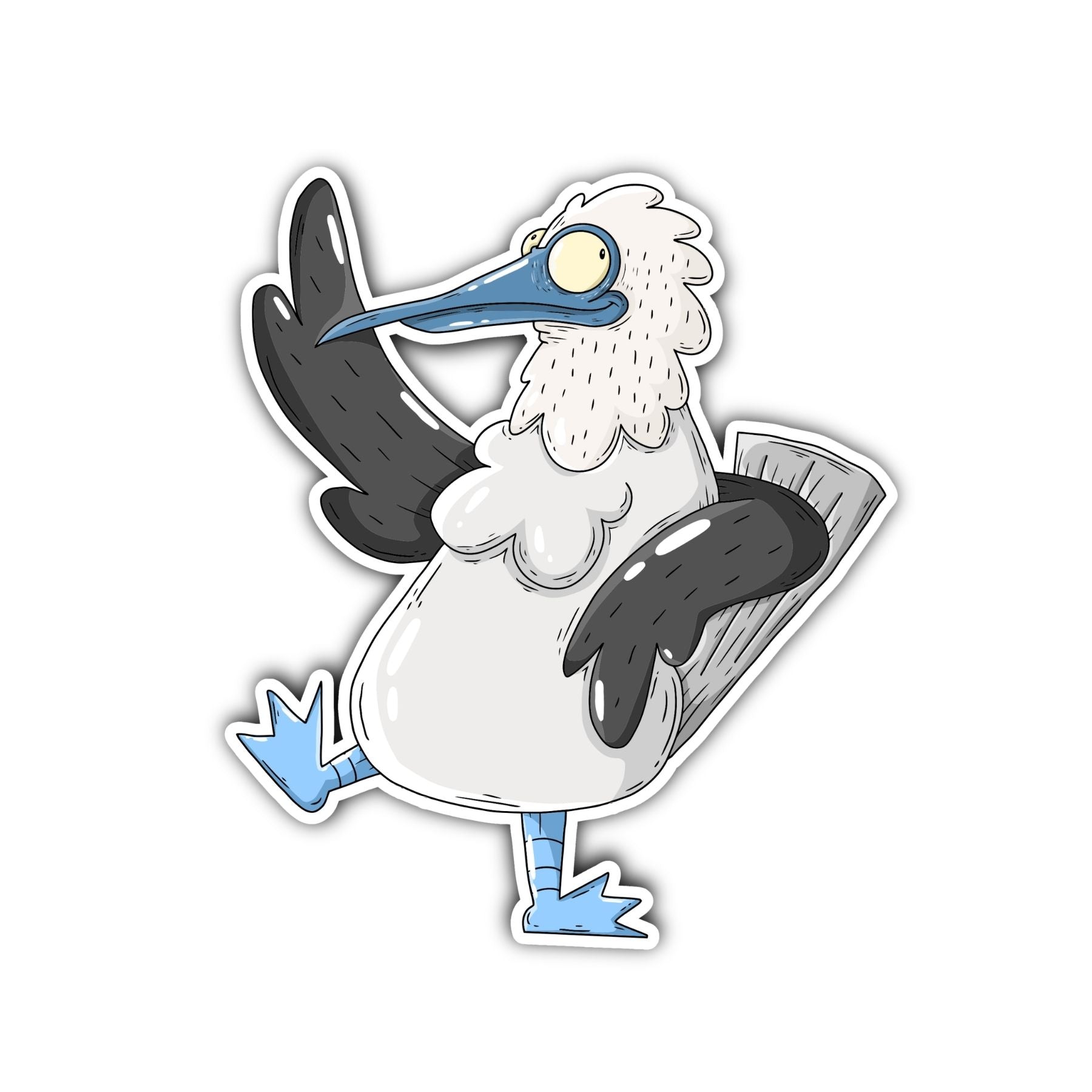 Blue Footed Booby Sticker - Mike Bennett Studios