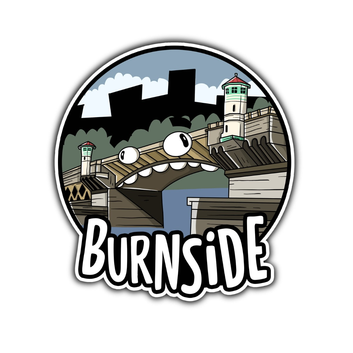 Burnside Bridge Sticker - primary