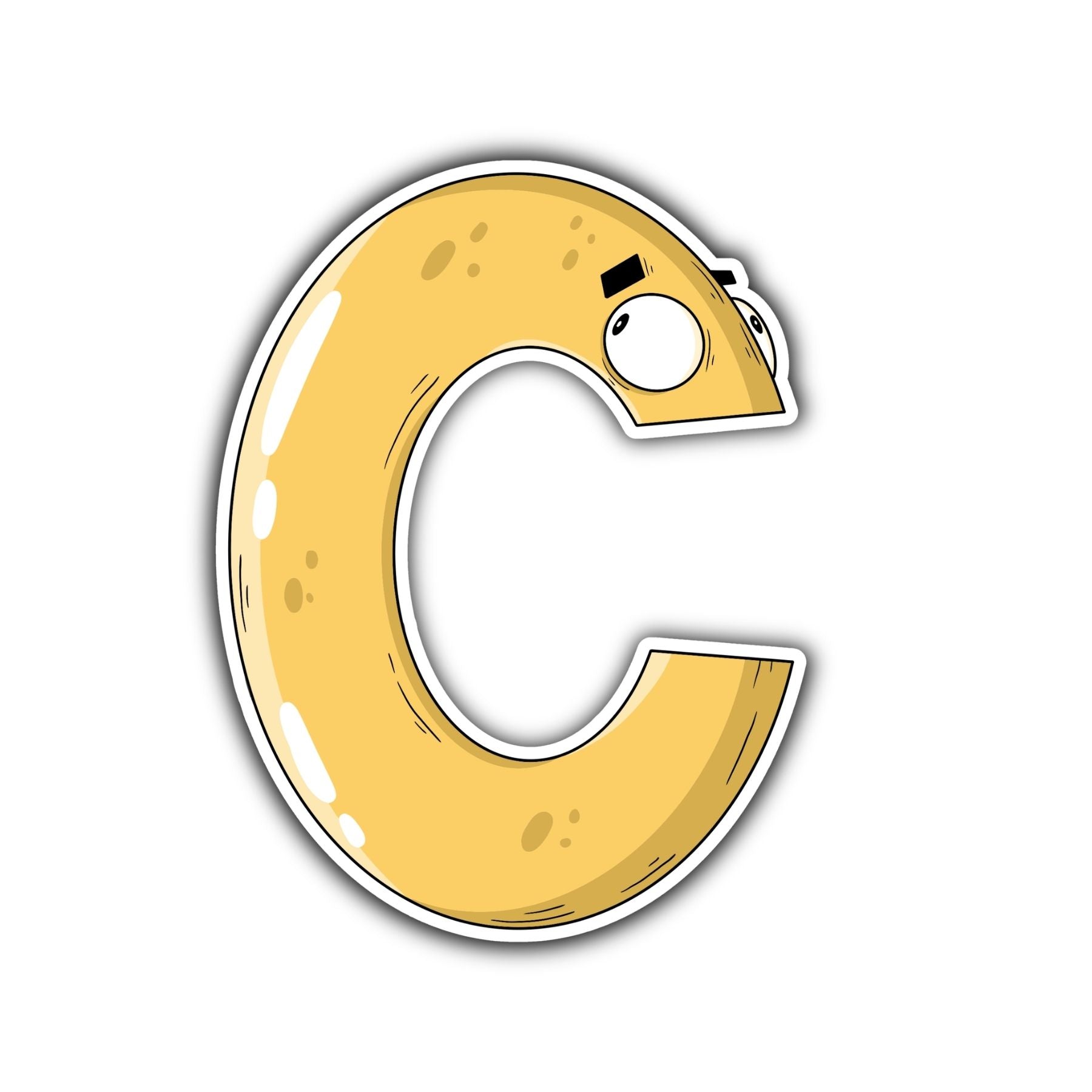 C Letter Sticker - Mike Bennett Studios