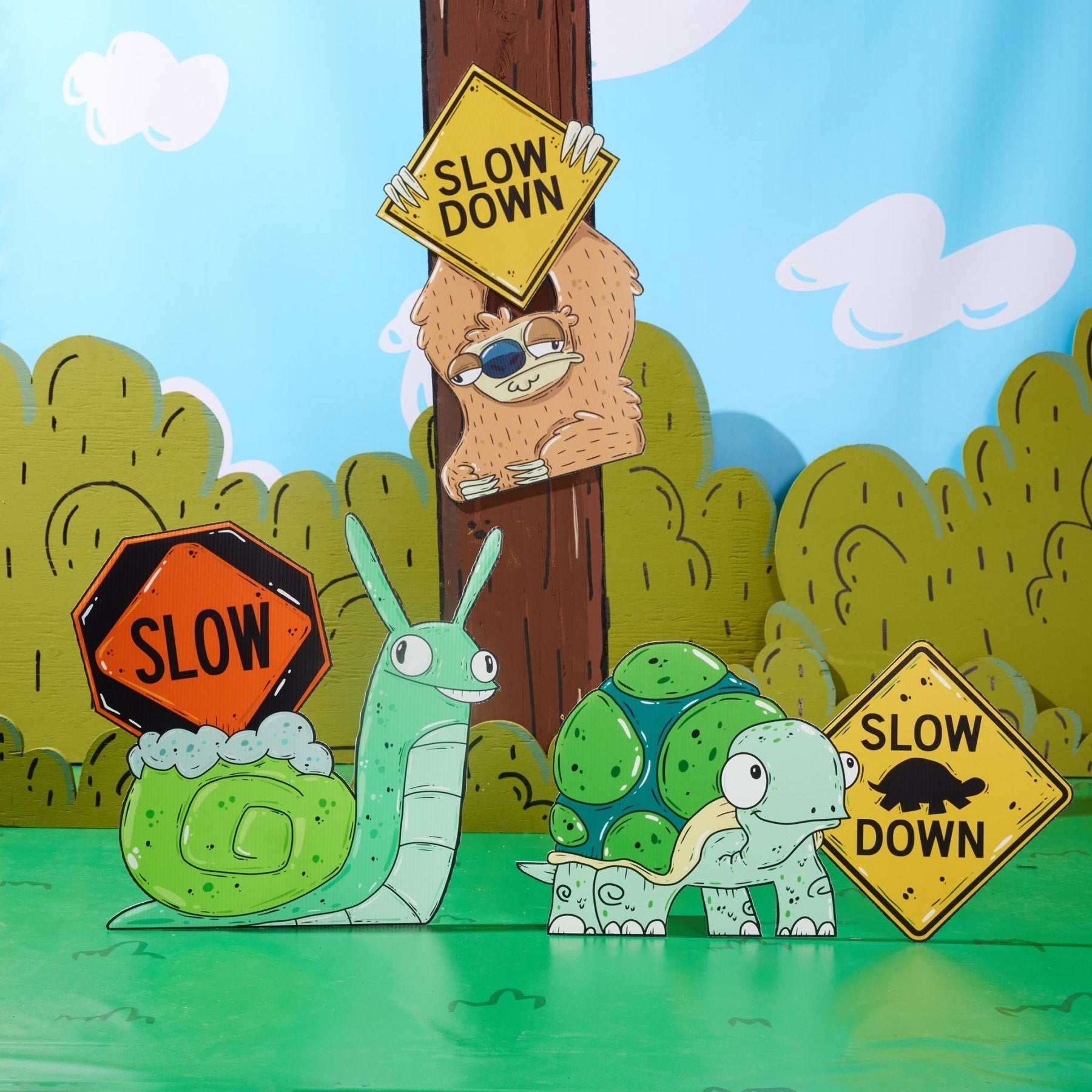 Buddy Up Safety Trio Yard Sign Set - alternate