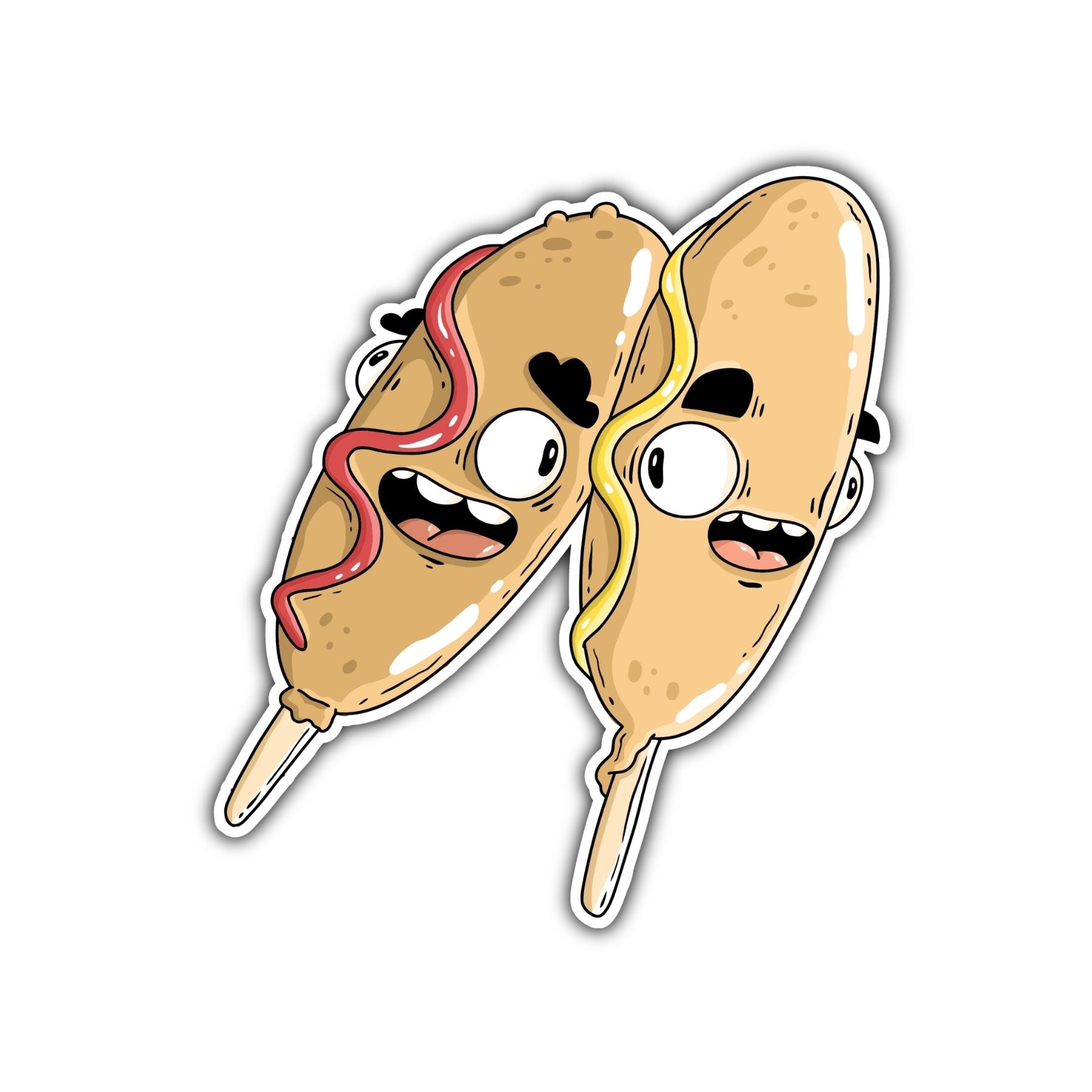 Corndog Sticker - Mike Bennett Studios