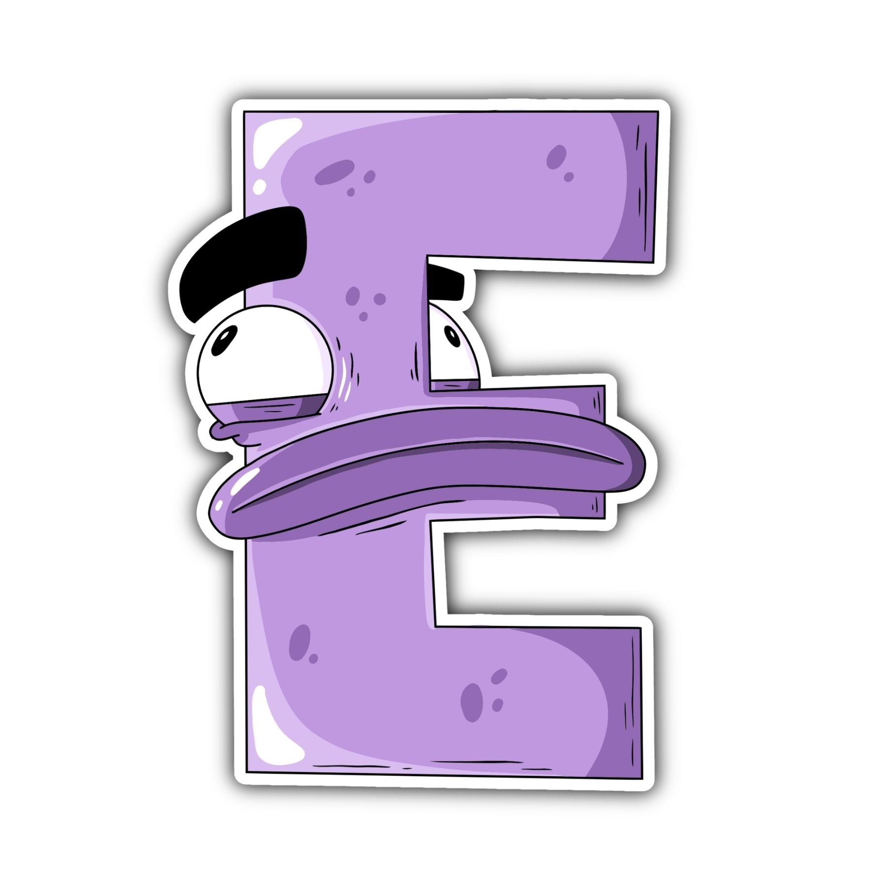 E Letter Sticker - Mike Bennett Studios
