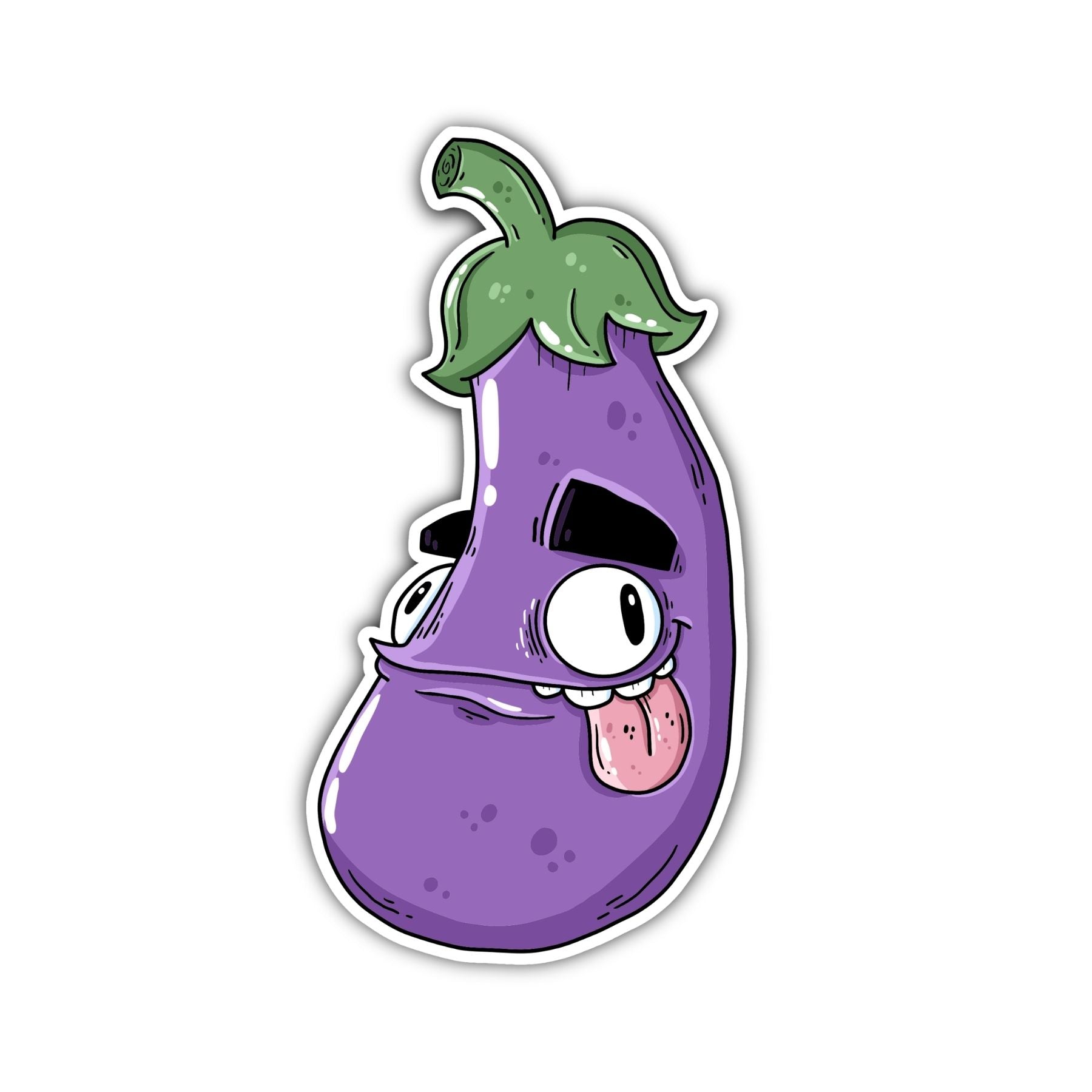 Eggplant Sticker - Mike Bennett Studios