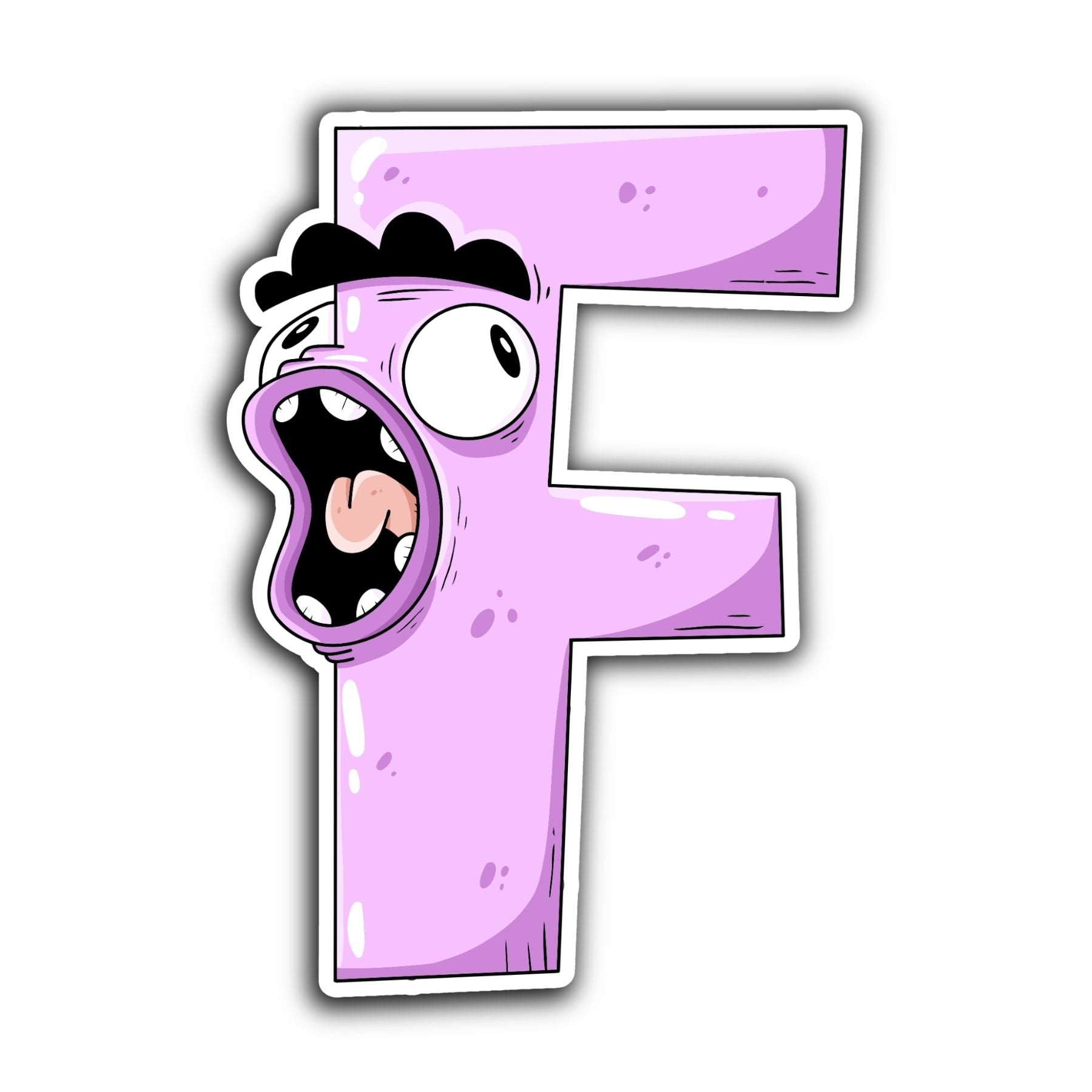 F Letter Sticker - Mike Bennett Studios