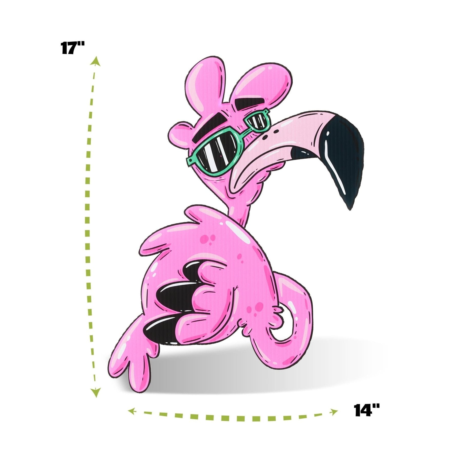 Flamingo "Cool Tony" | Yard Decoration - Mike Bennett Studios