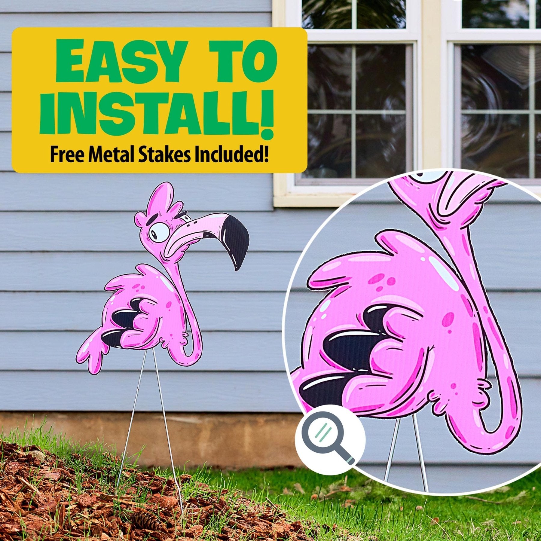Flamingo "Flint" | Yard Decoration - Mike Bennett Studios
