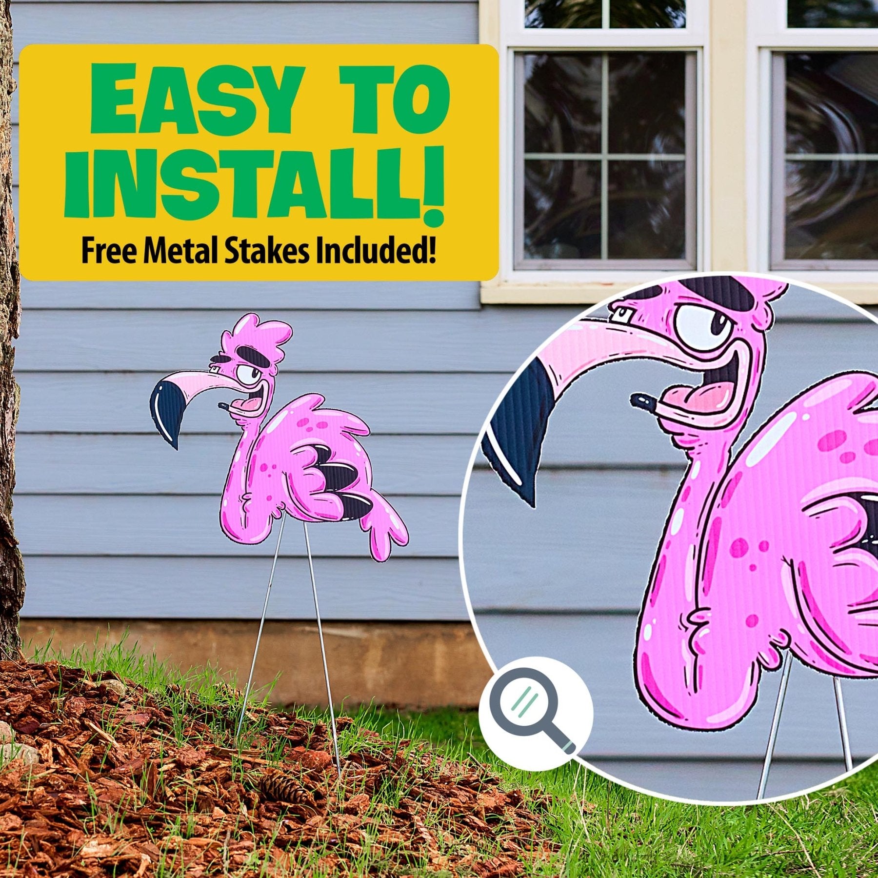 Flamingo "Ignacio" | Yard Decoration - Mike Bennett Studios