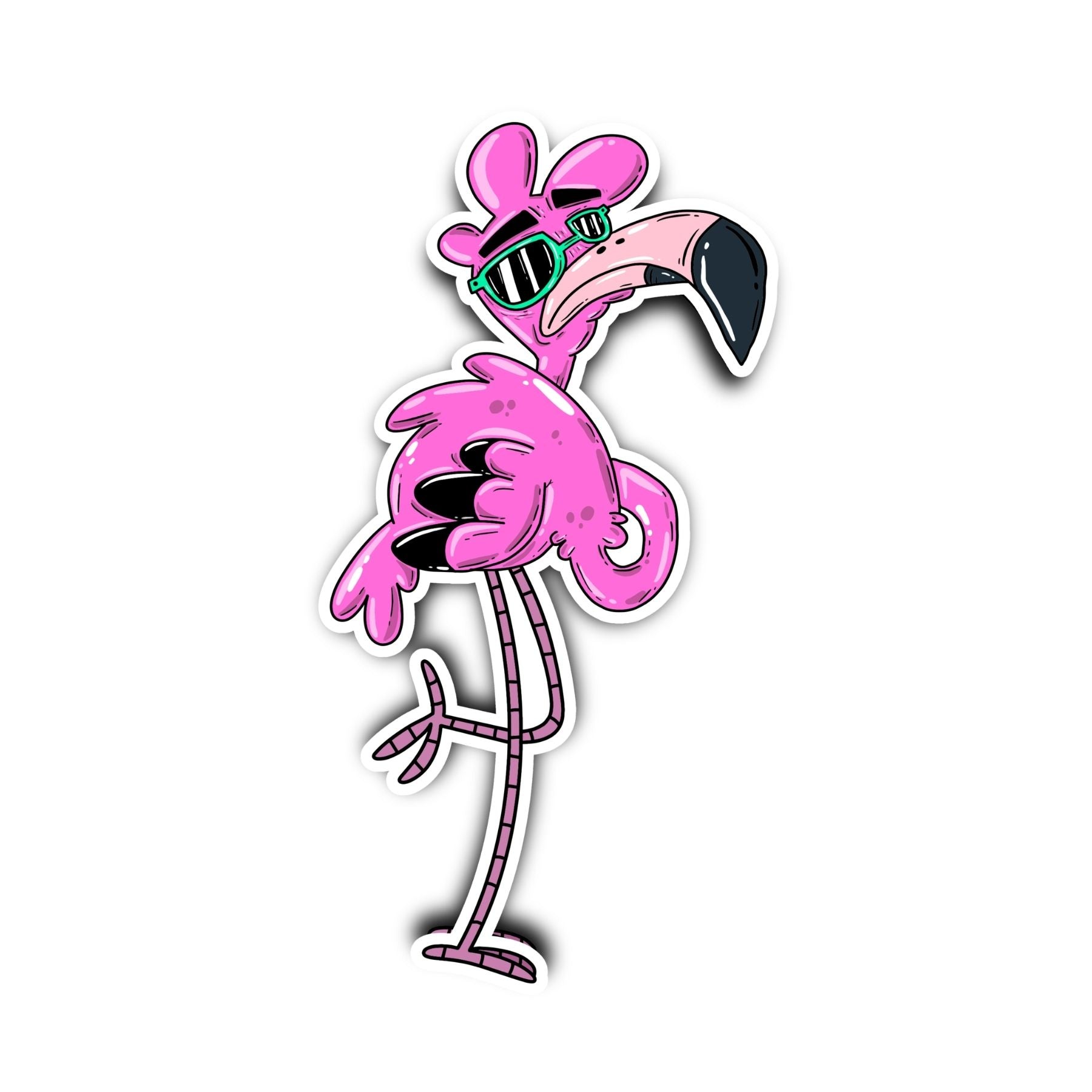 Flamingo II Sticker - Mike Bennett Studios