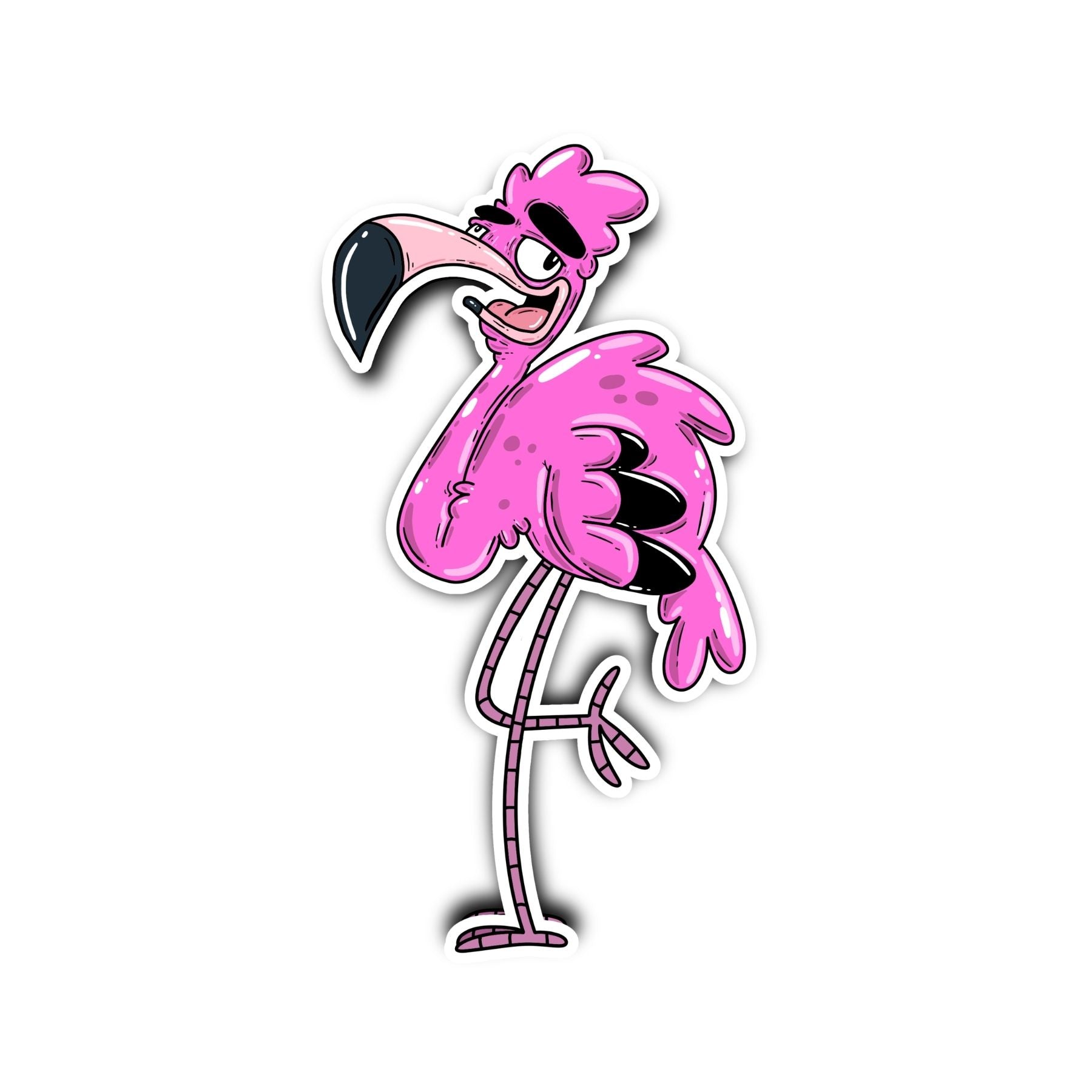 Flamingo V Sticker - Mike Bennett Studios