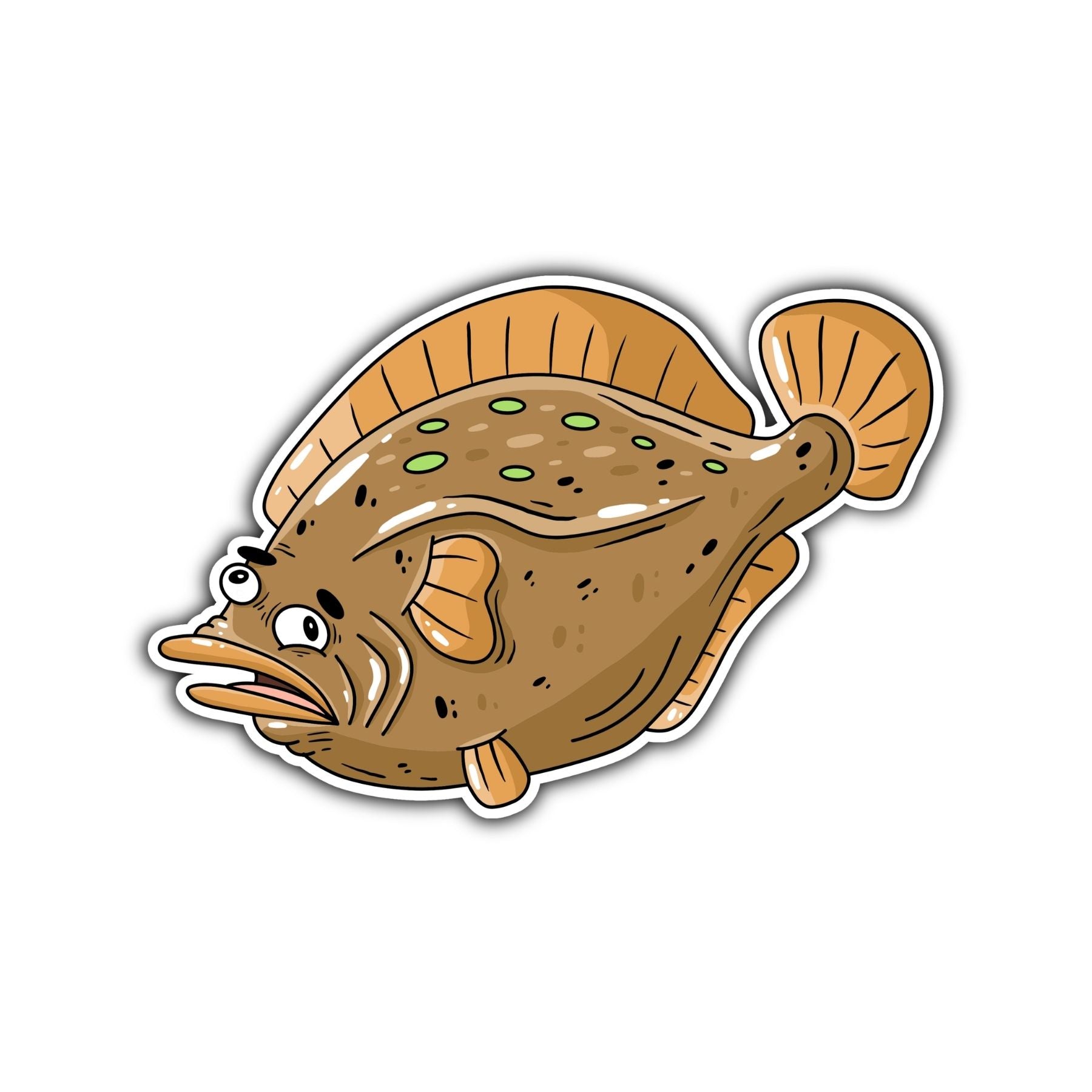 Flounder Sticker - Mike Bennett Studios