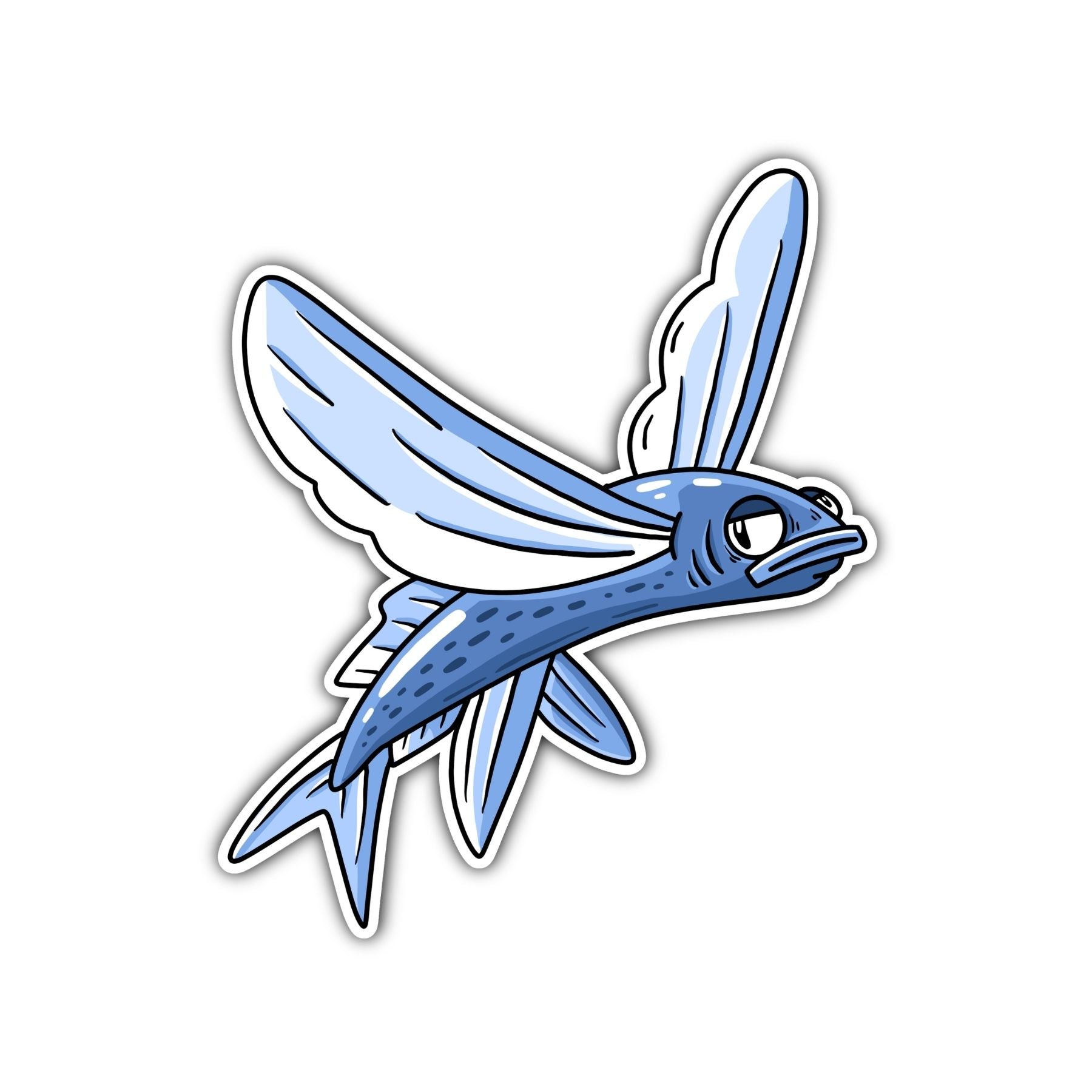 Flying Fish Sticker - Mike Bennett Studios