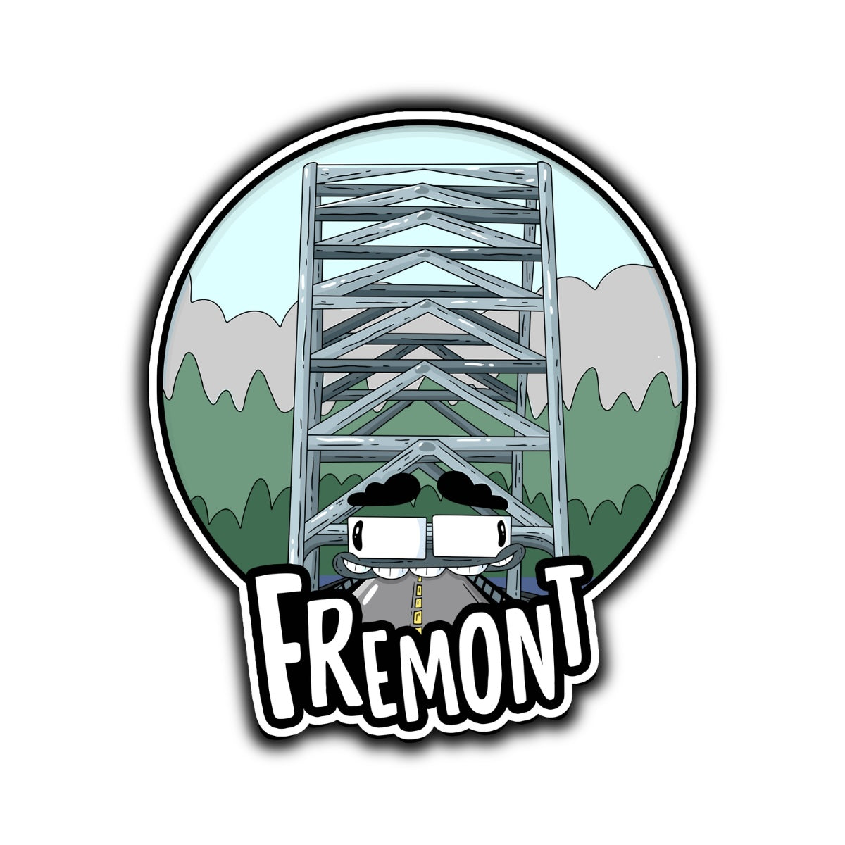 Fremont Bridge Sticker - primary