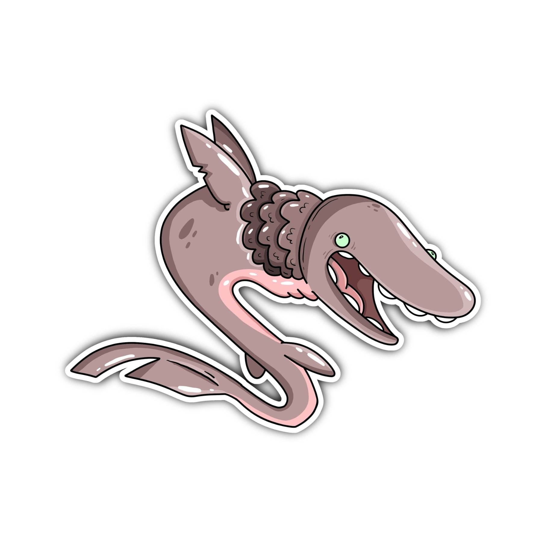 Frilled Shark Sticker - primary