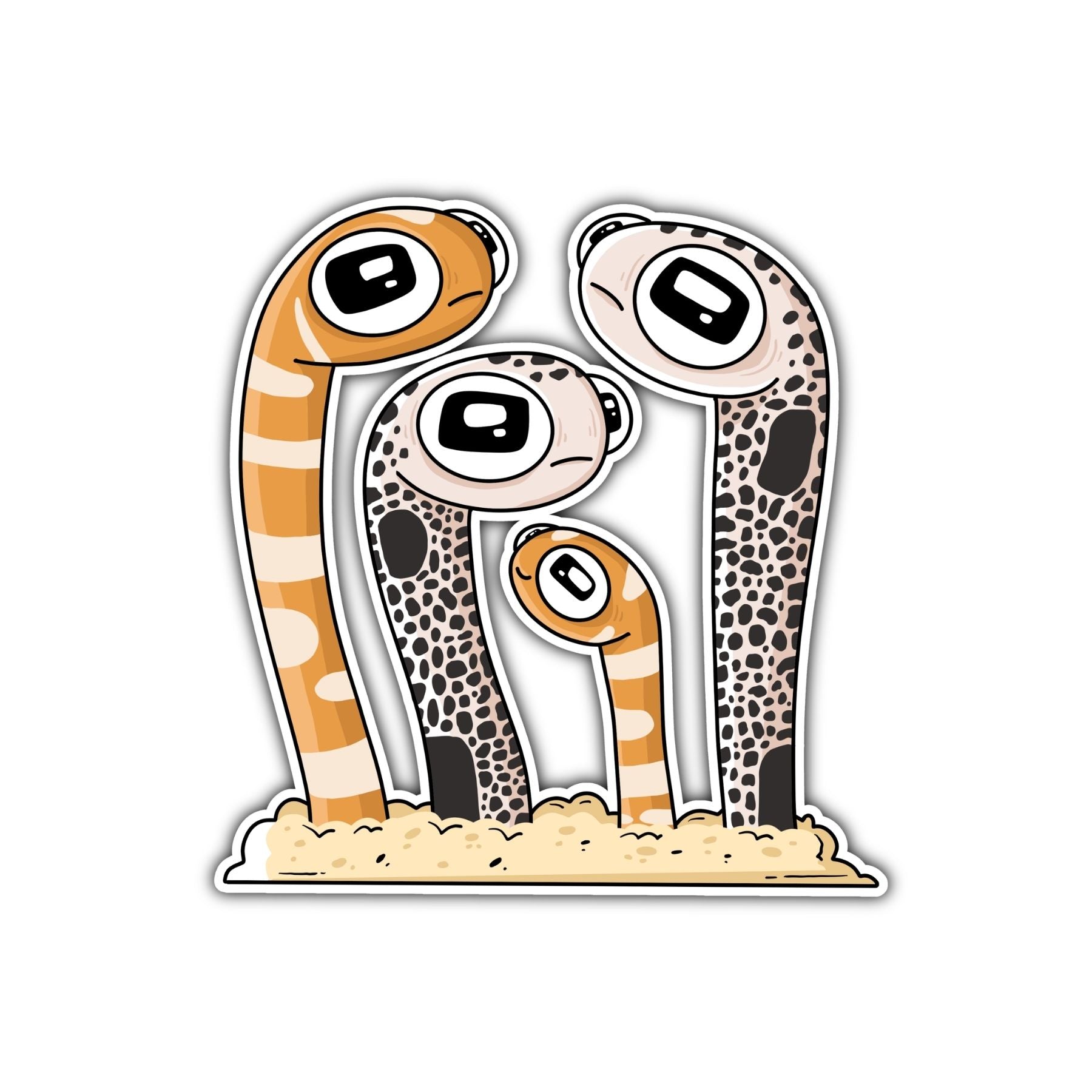 Garden Eels Sticker - Mike Bennett Studios