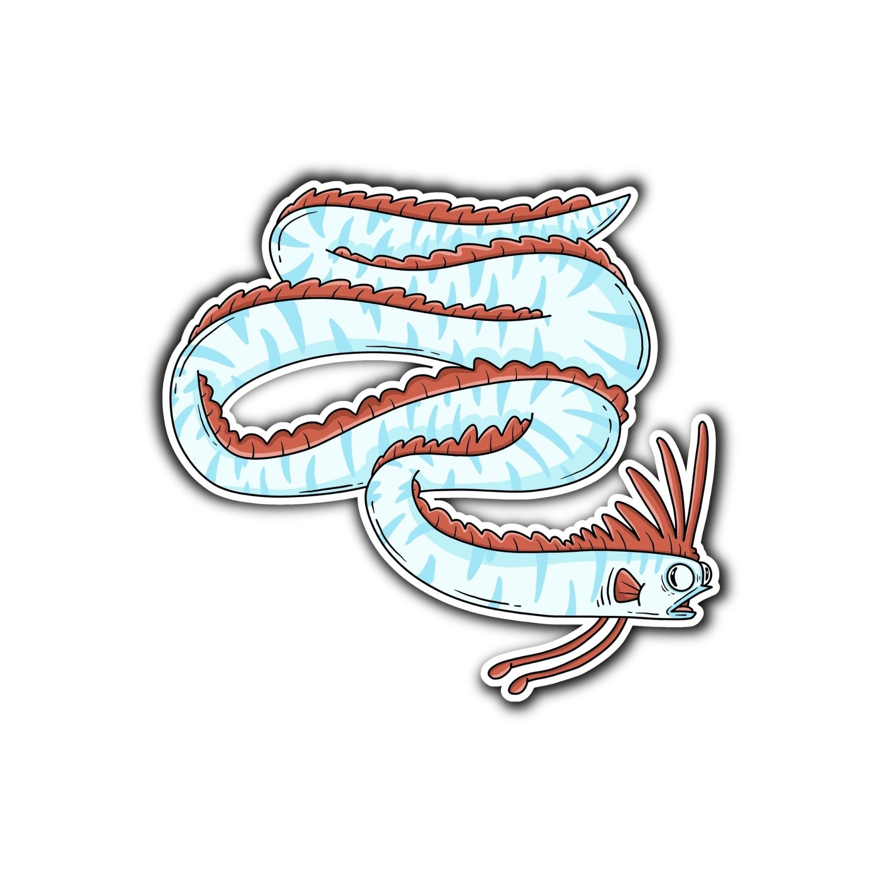 Giant Oarfish Sticker - Mike Bennett Studios