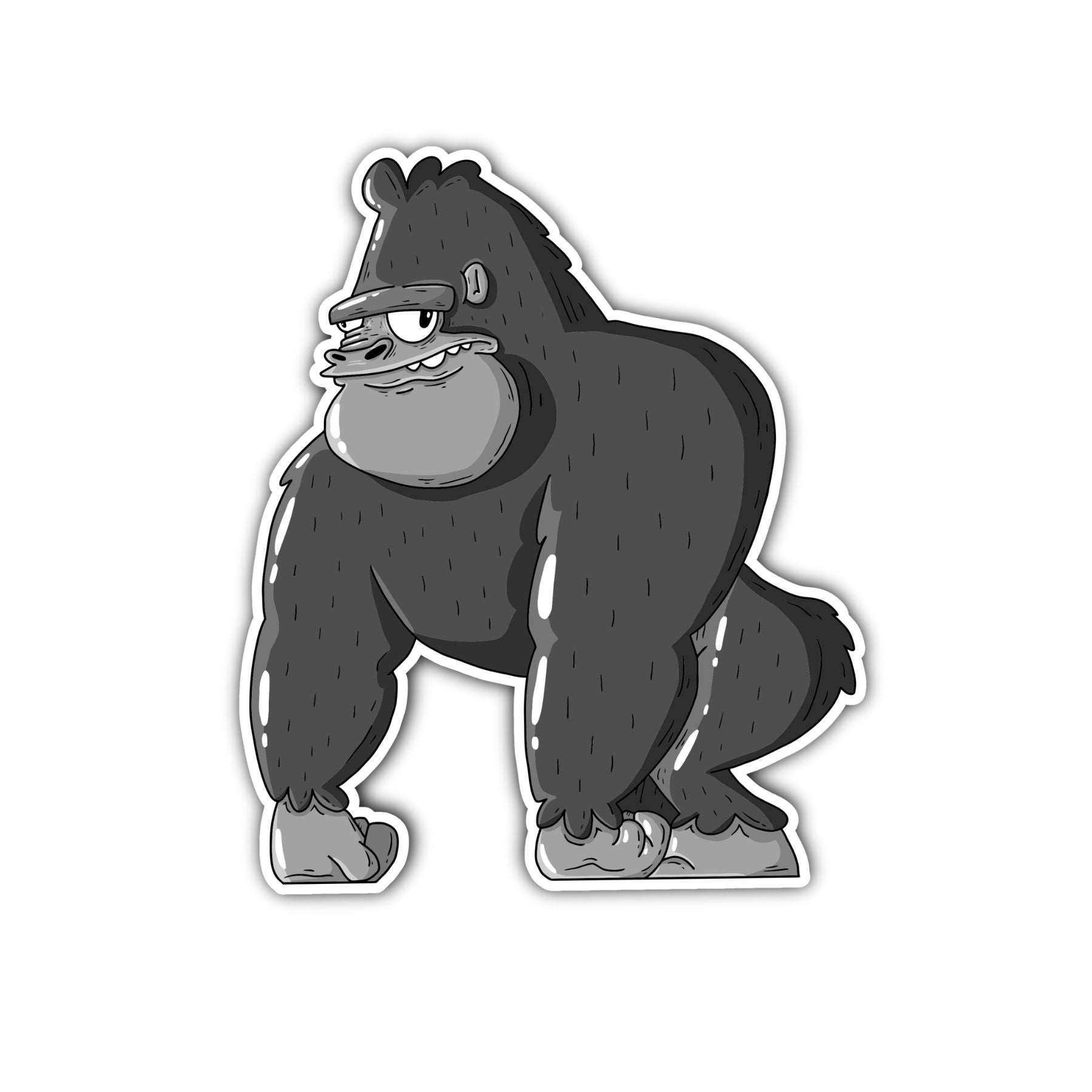 Gorilla Sticker - Mike Bennett Studios