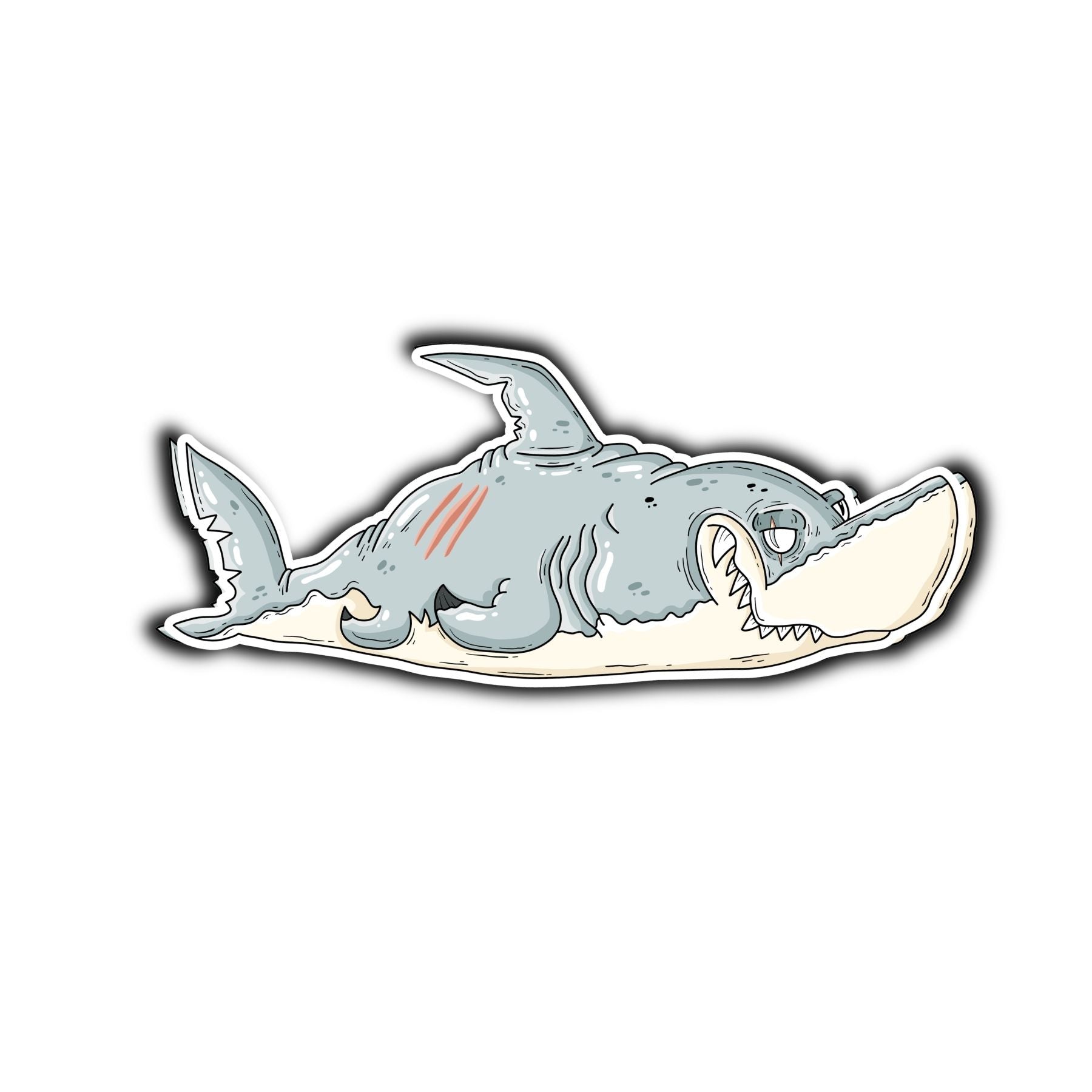 Great White Shark Sticker - Mike Bennett Studios