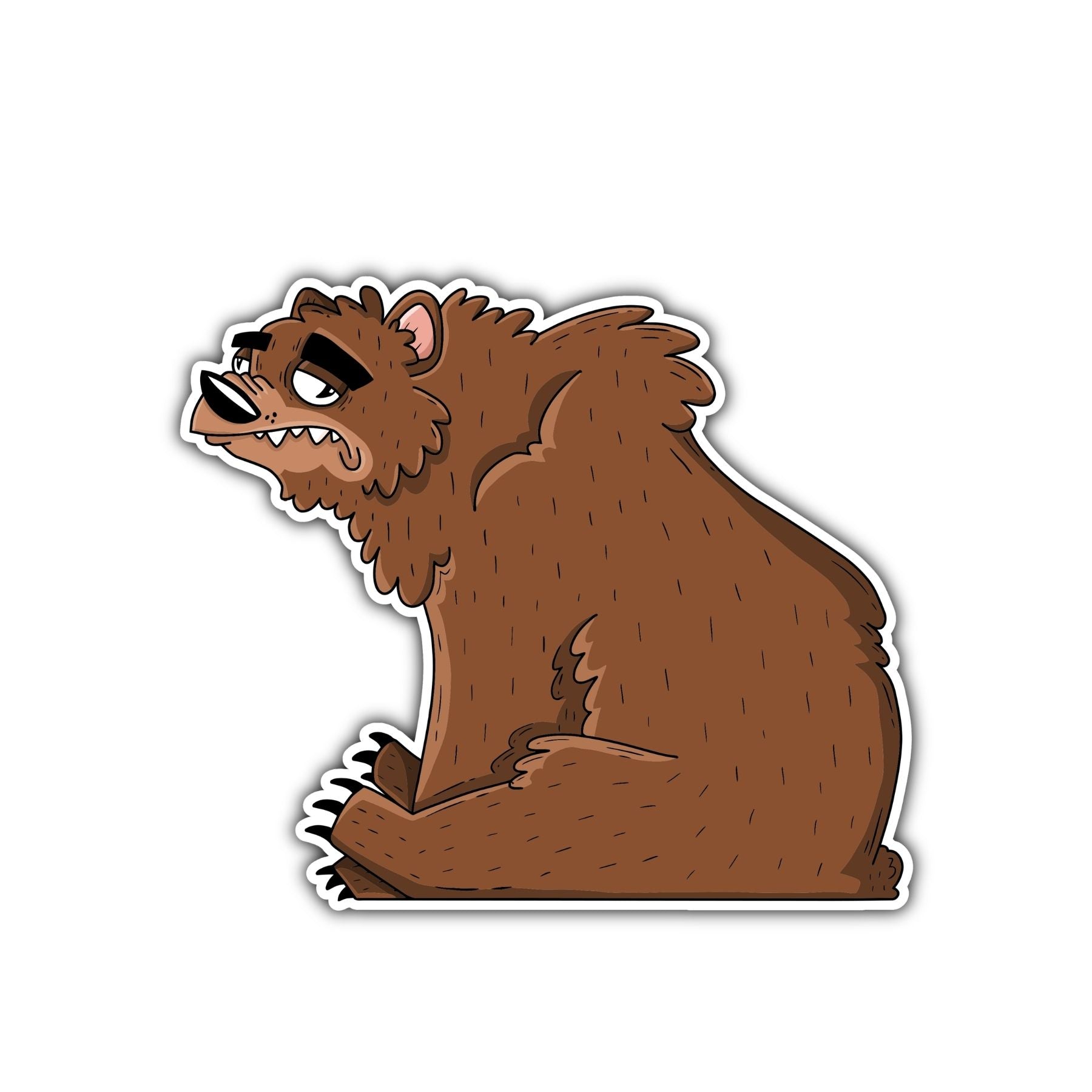 Grizzly Bear Sticker - Mike Bennett Studios