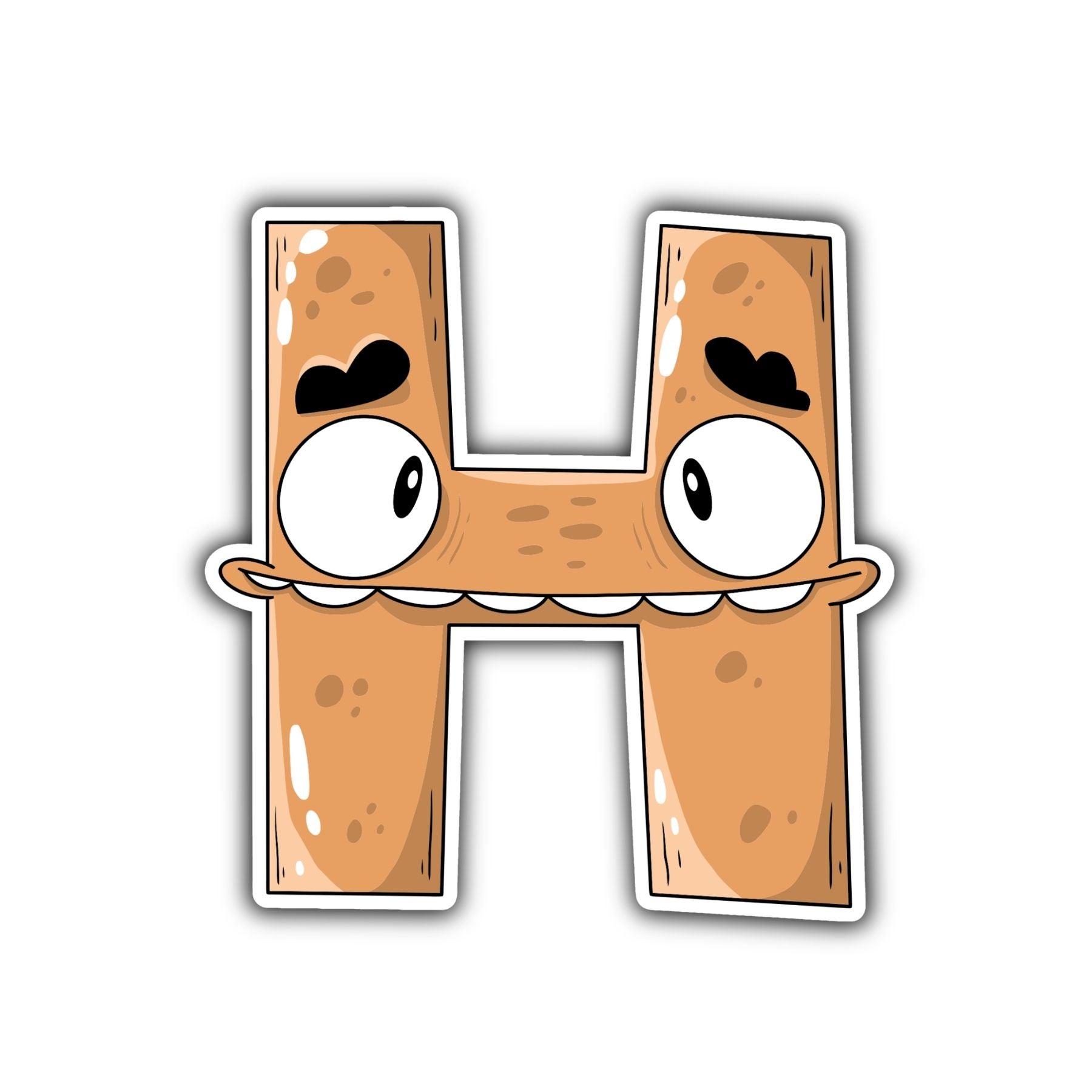 H Letter Sticker - Mike Bennett Studios