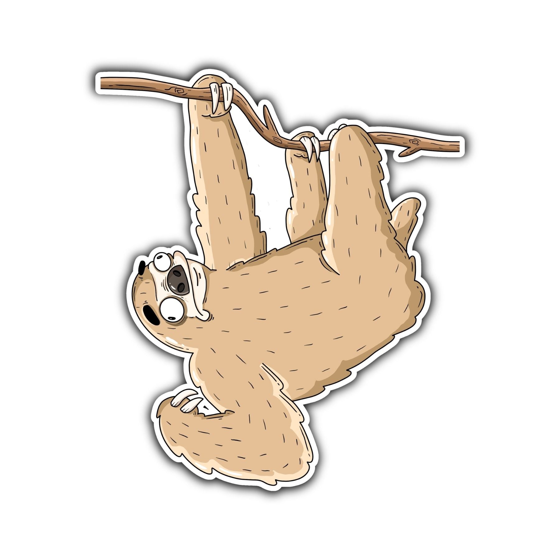 Hanging Sloth Sticker - primary