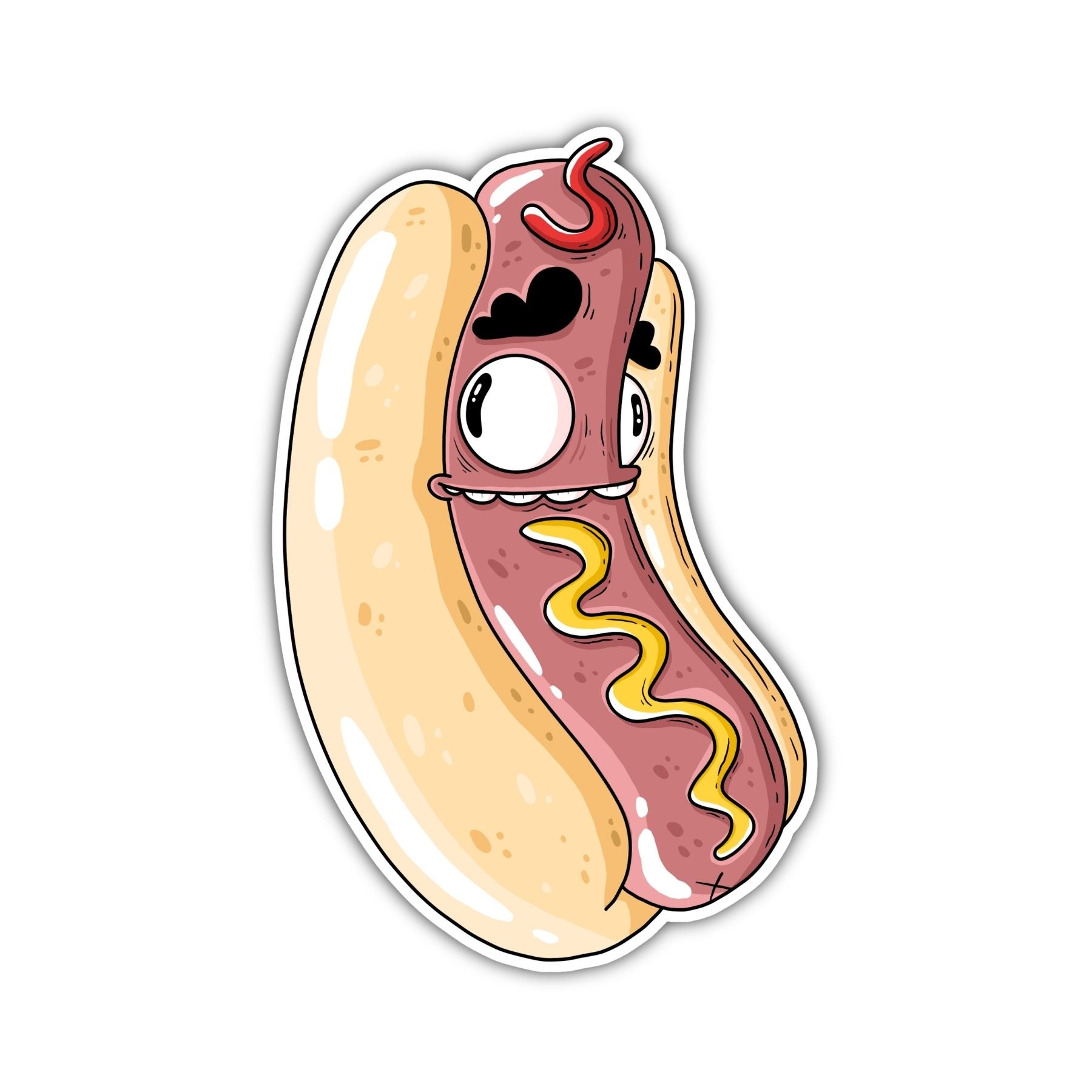 Hotdog Sticker - Mike Bennett Studios