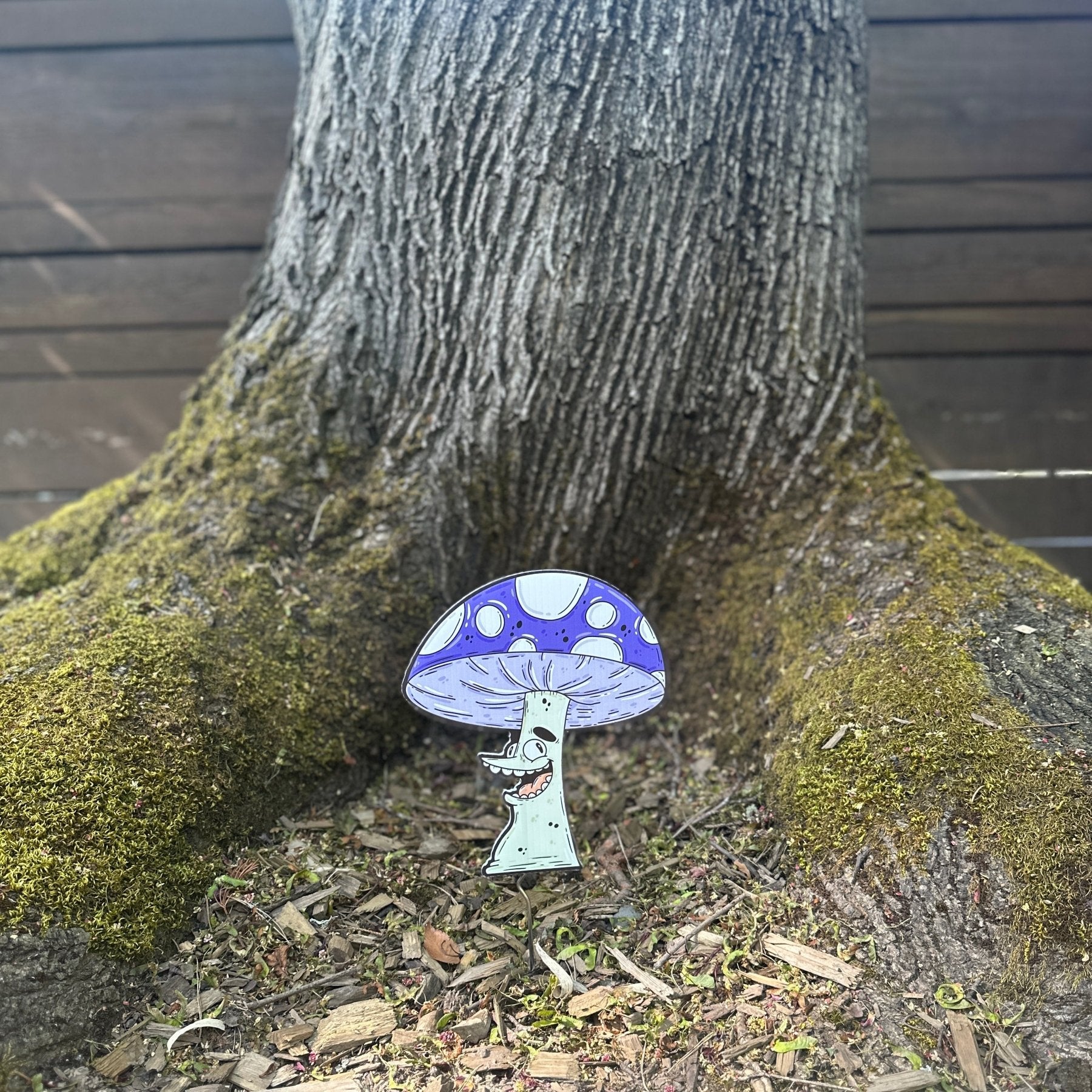 Shroomie "Heather" Mini Yard Sign - Mike Bennett Studios