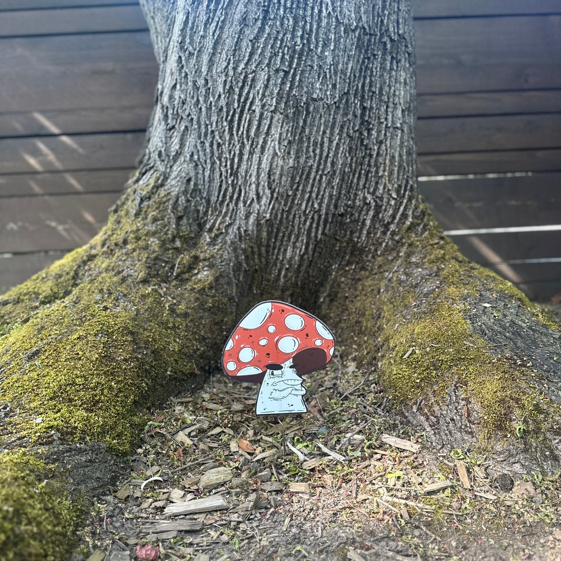 Shroomie "Diego" Mini Yard Sign - Mike Bennett Studios