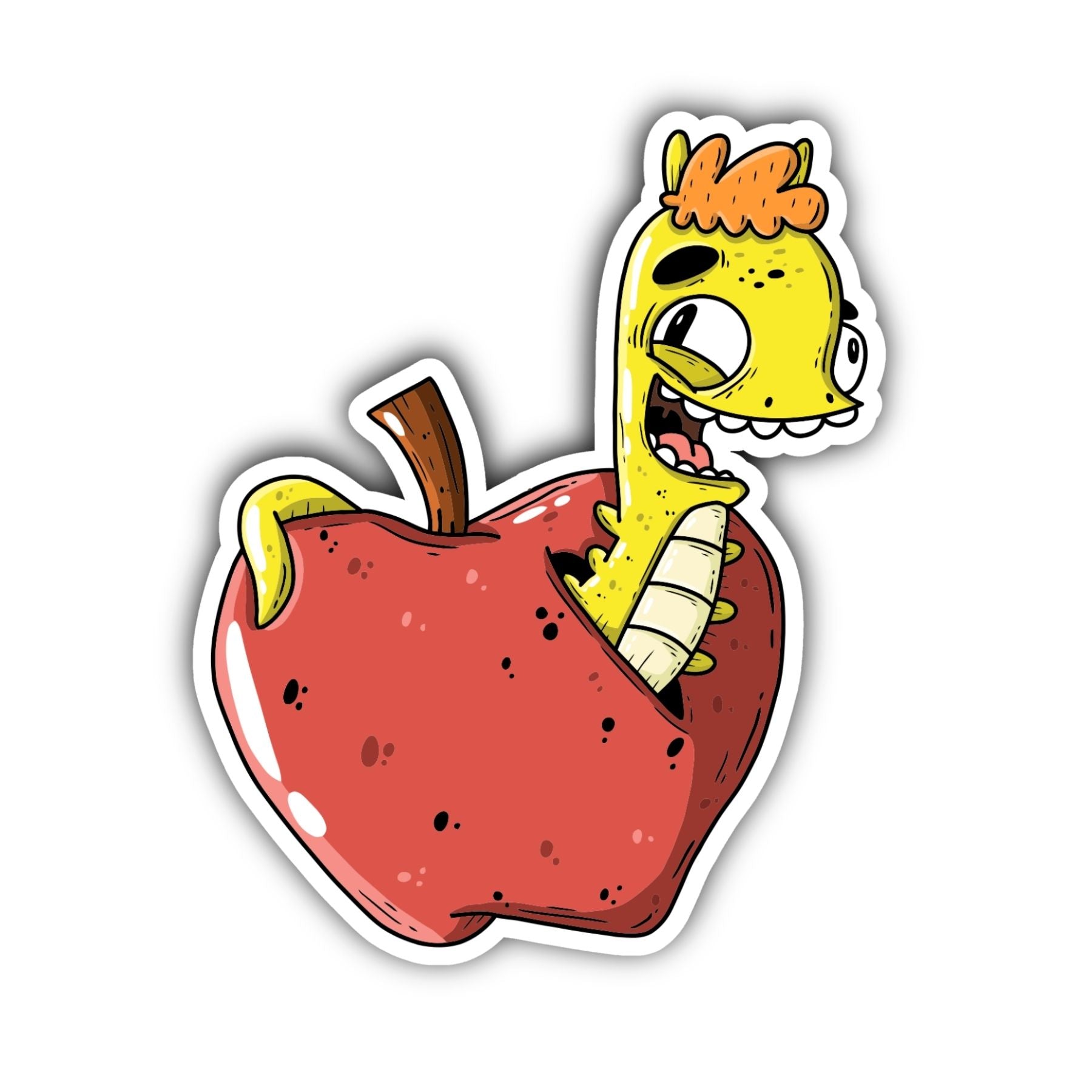 Inchworm Sticker - Mike Bennett Studios