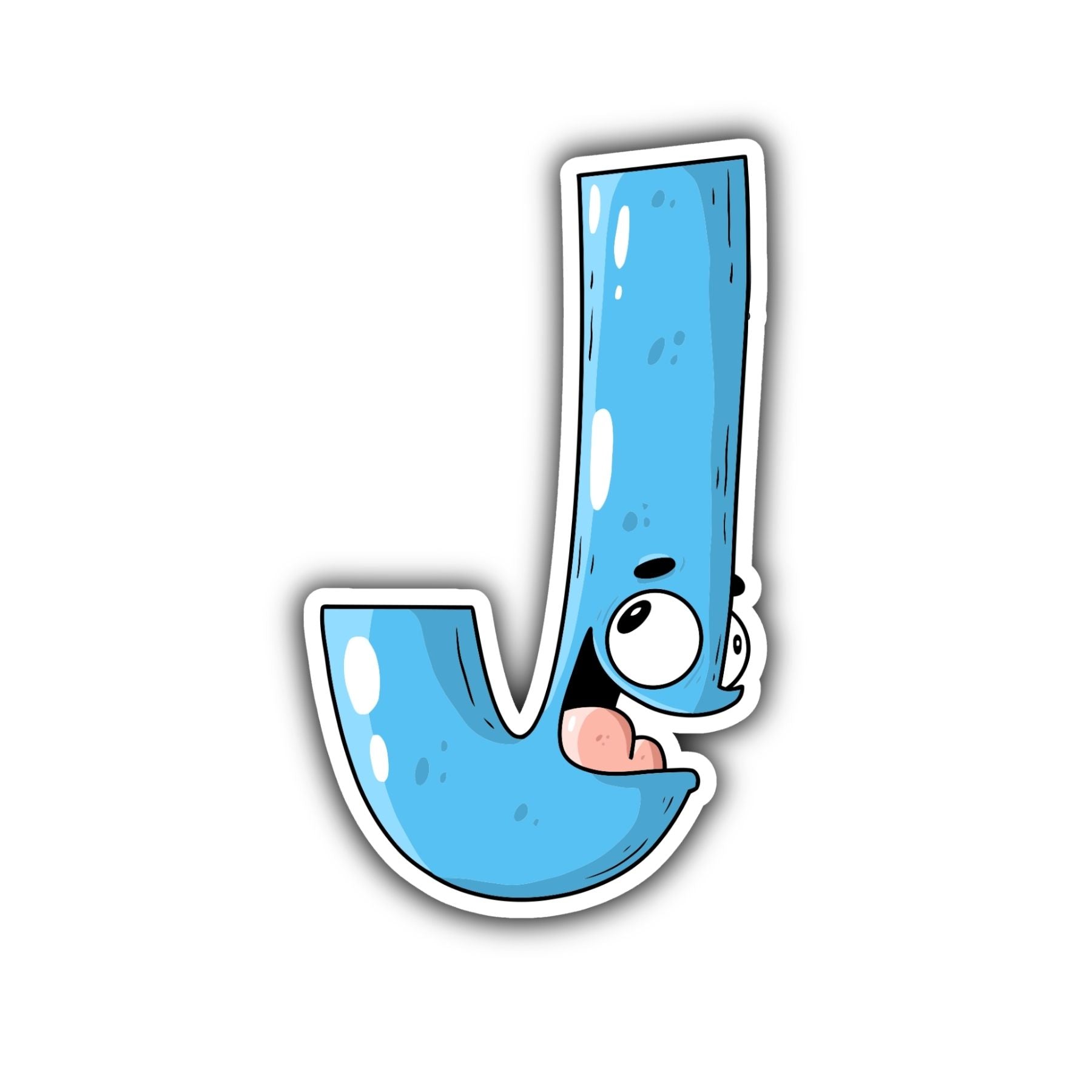 J Letter Sticker - Mike Bennett Studios