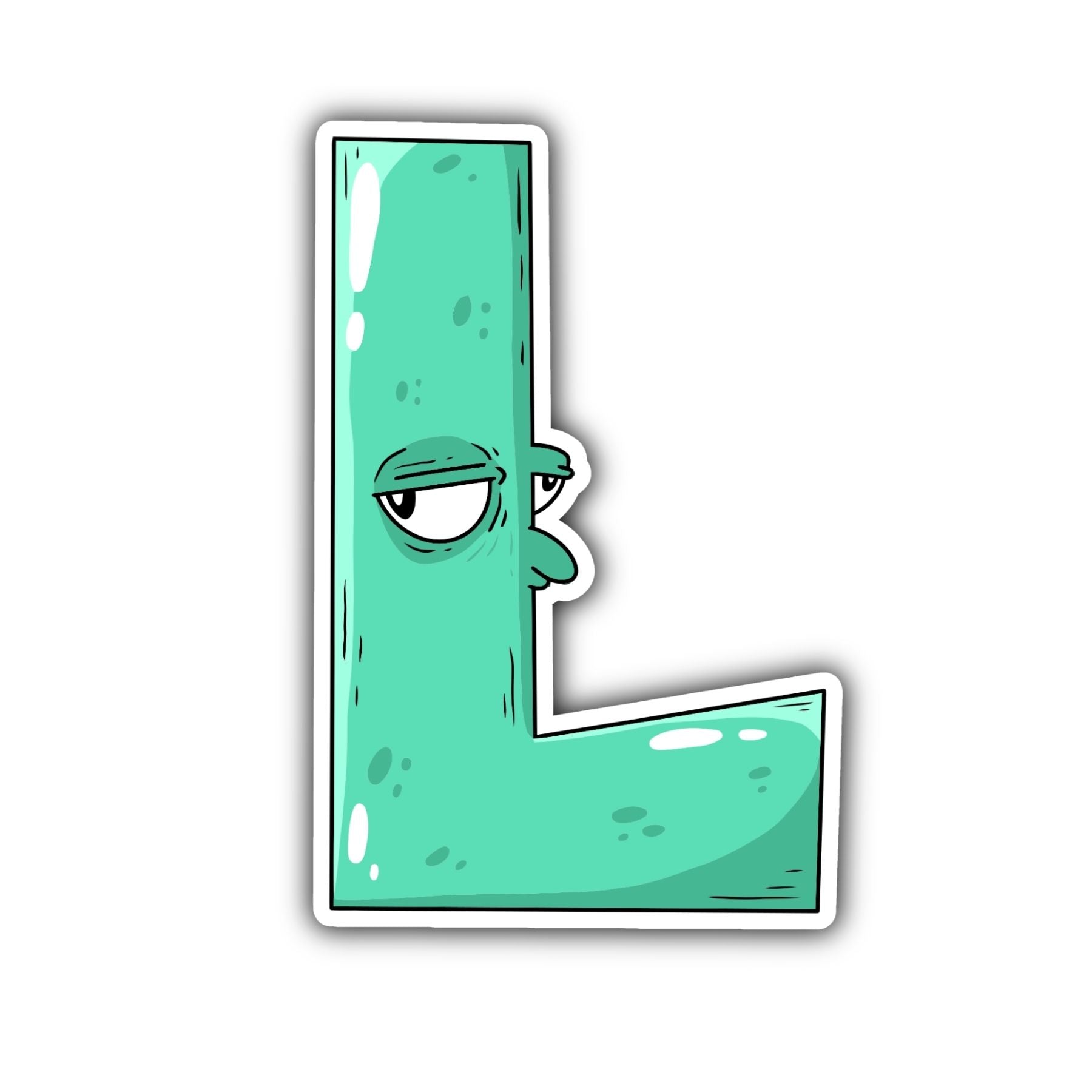 L Letter Sticker - Mike Bennett Studios