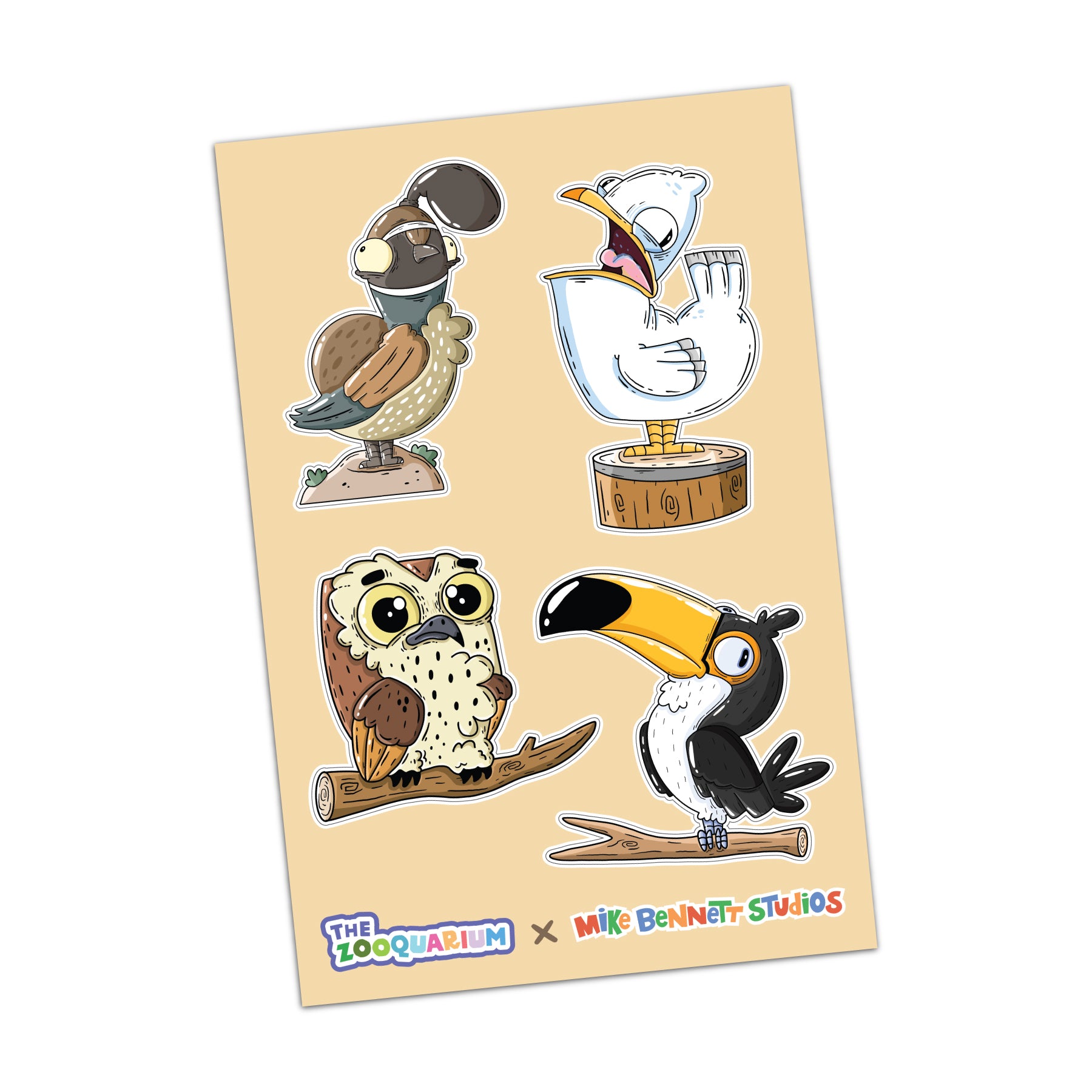 Zooquarium Birds Sticker Sheet - primary