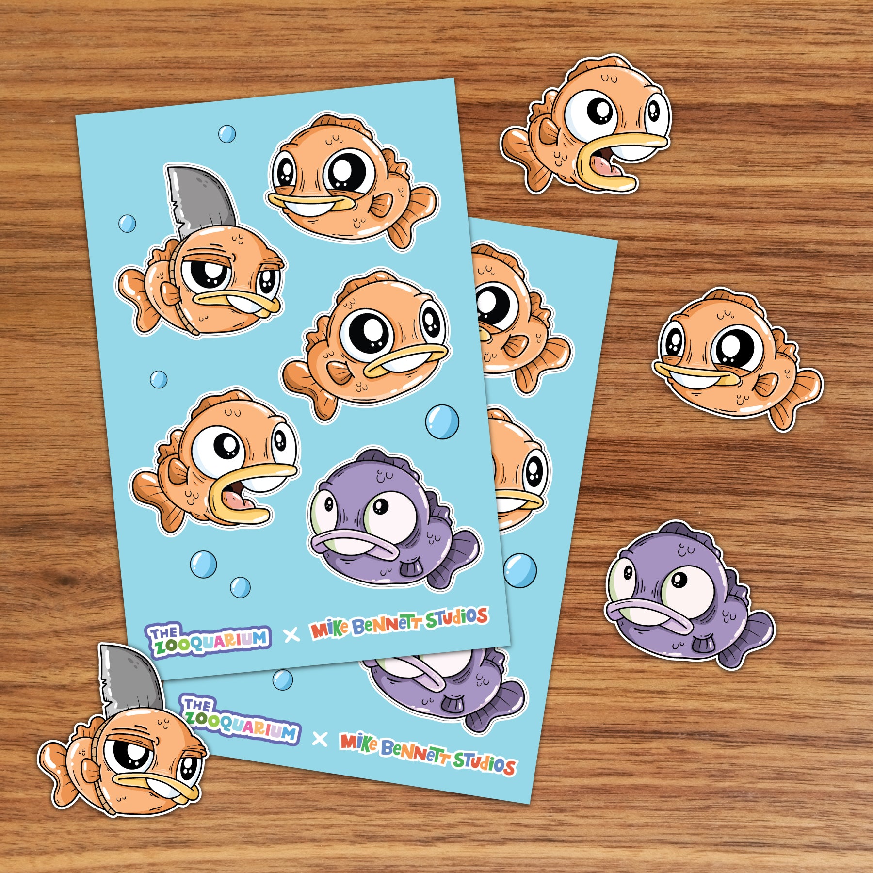 Zooquarium Gilly the Goldfish Sticker Sheet - alternate