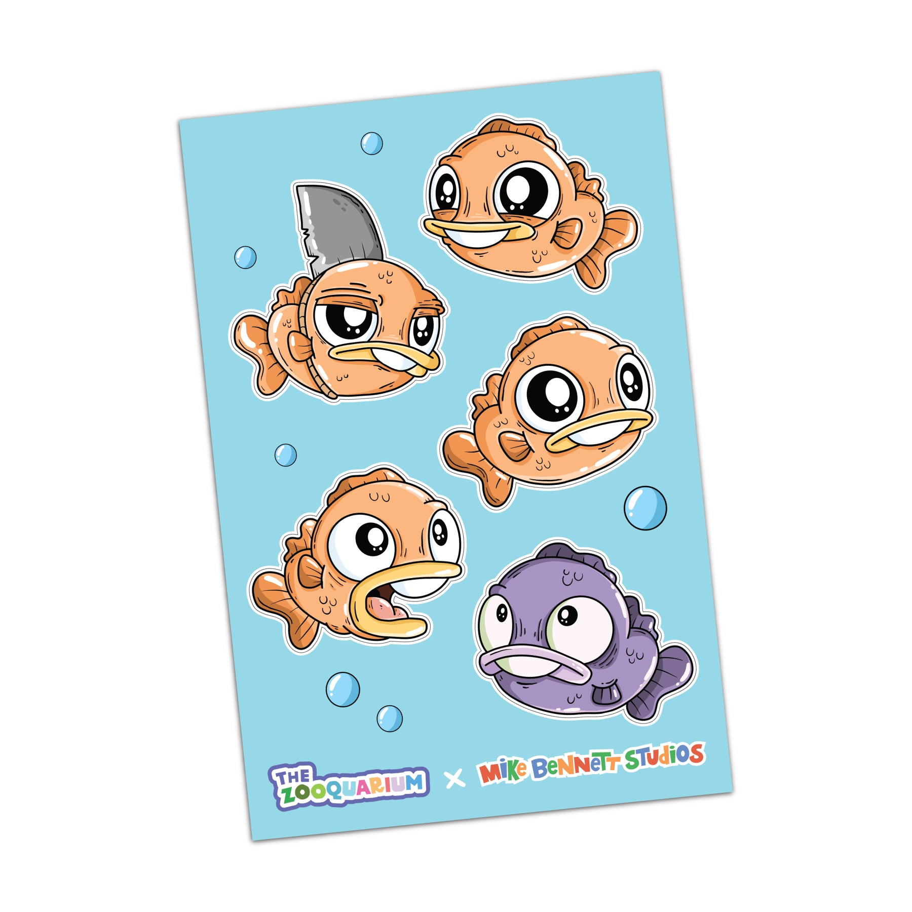 Zooquarium Gilly the Goldfish Sticker Sheet - primary
